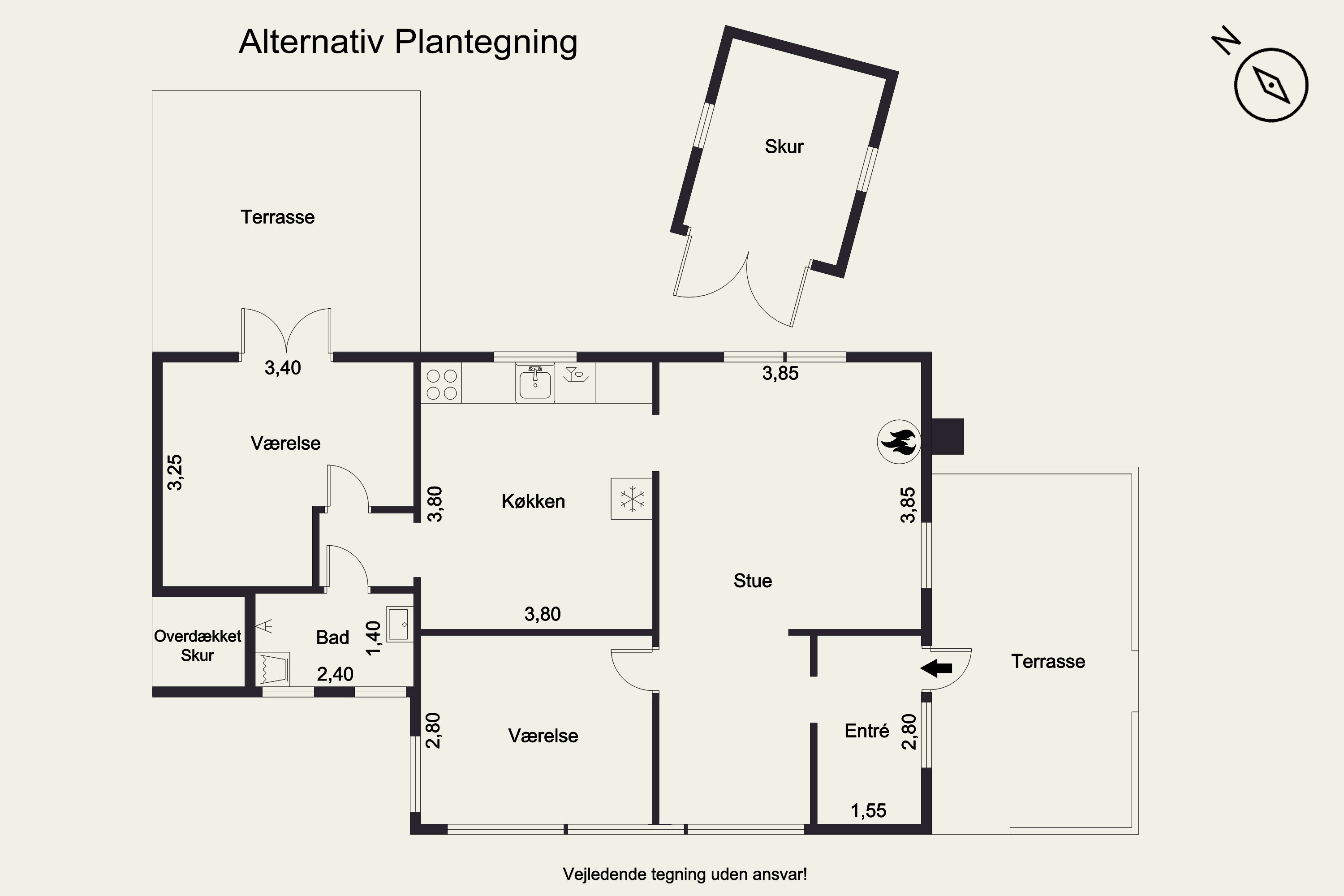 Plantegninger billede af Skovbakken 17, Kulhuse, 3630 Jægerspris