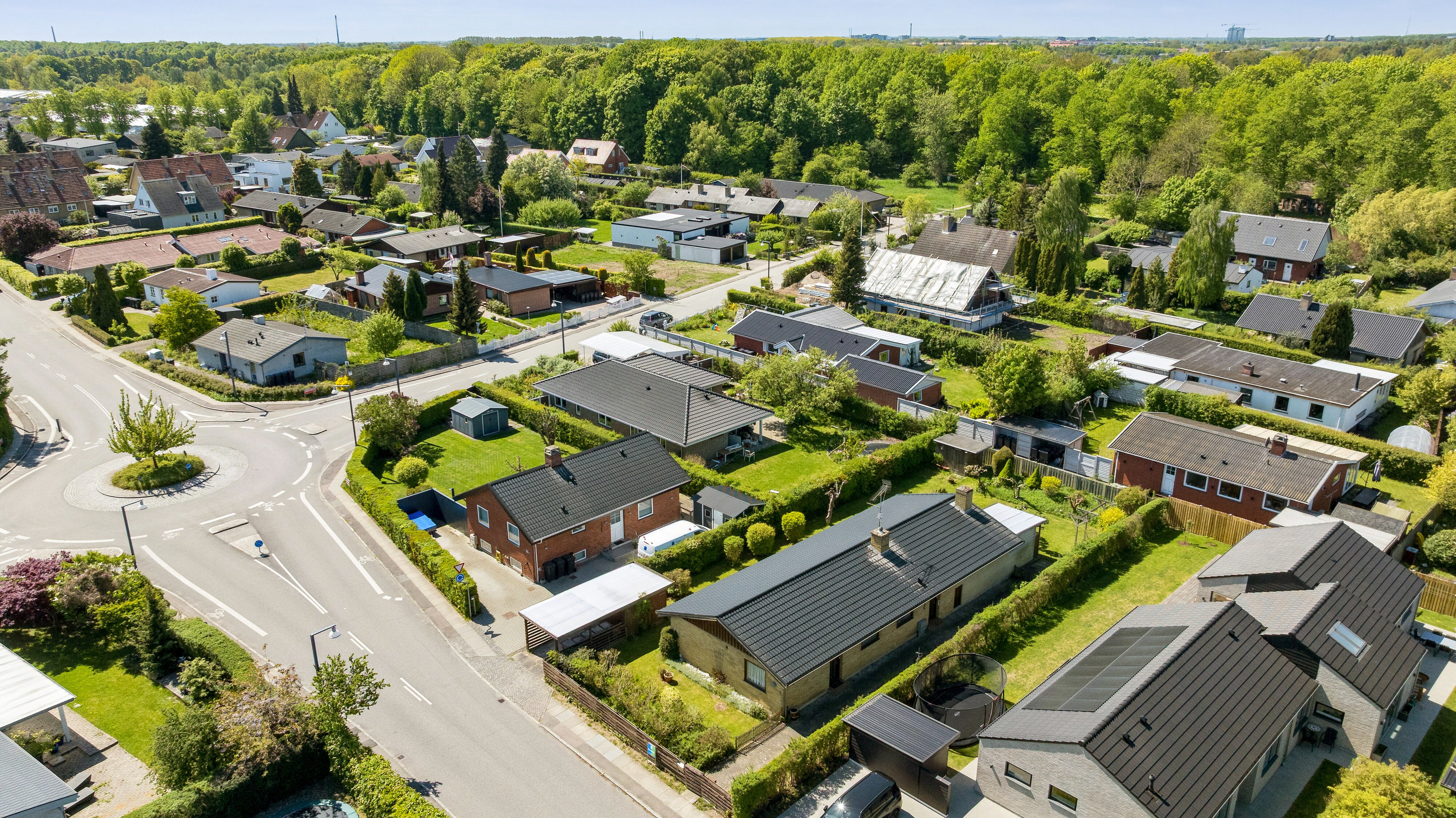 Fremhævet luftfoto billede i fuldskærmstilstand. Billede af Korsdalsvej 4B, 2610 Rødovre