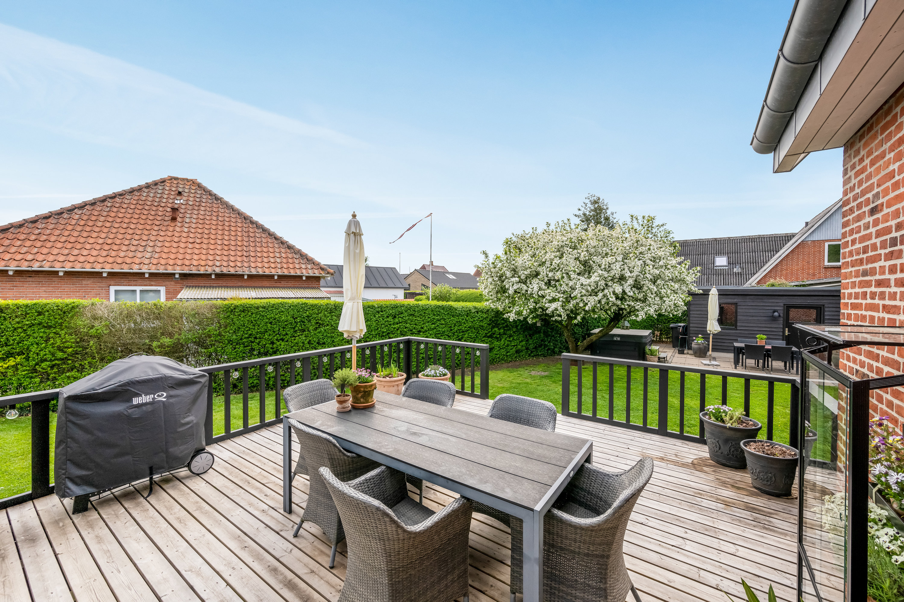 Fremhævet terrasse billede i fuldskærmstilstand. Billede af Grønnegade 8, 6900 Skjern