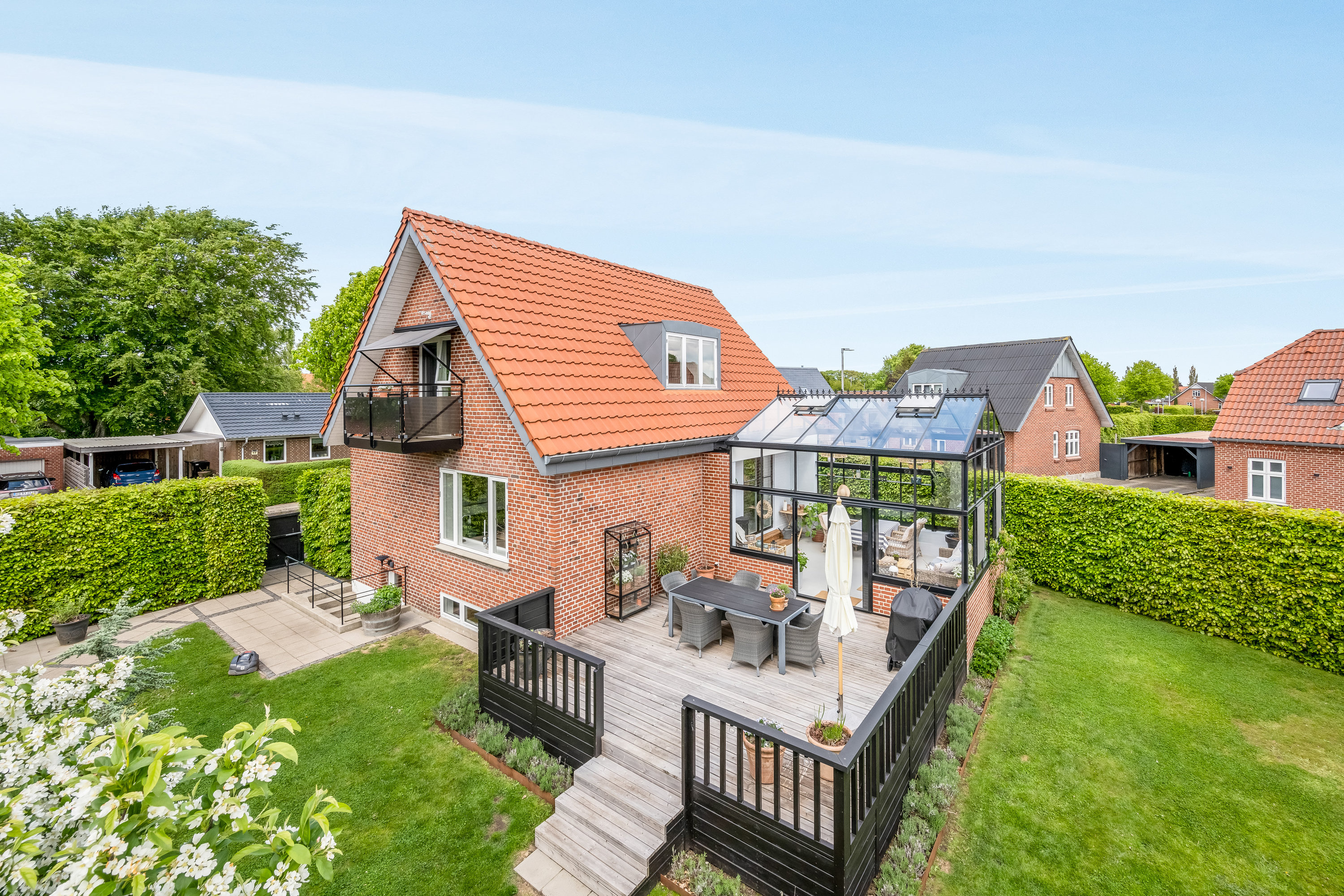 Fremhævet terrasse billede i fuldskærmstilstand. Billede af Grønnegade 8, 6900 Skjern