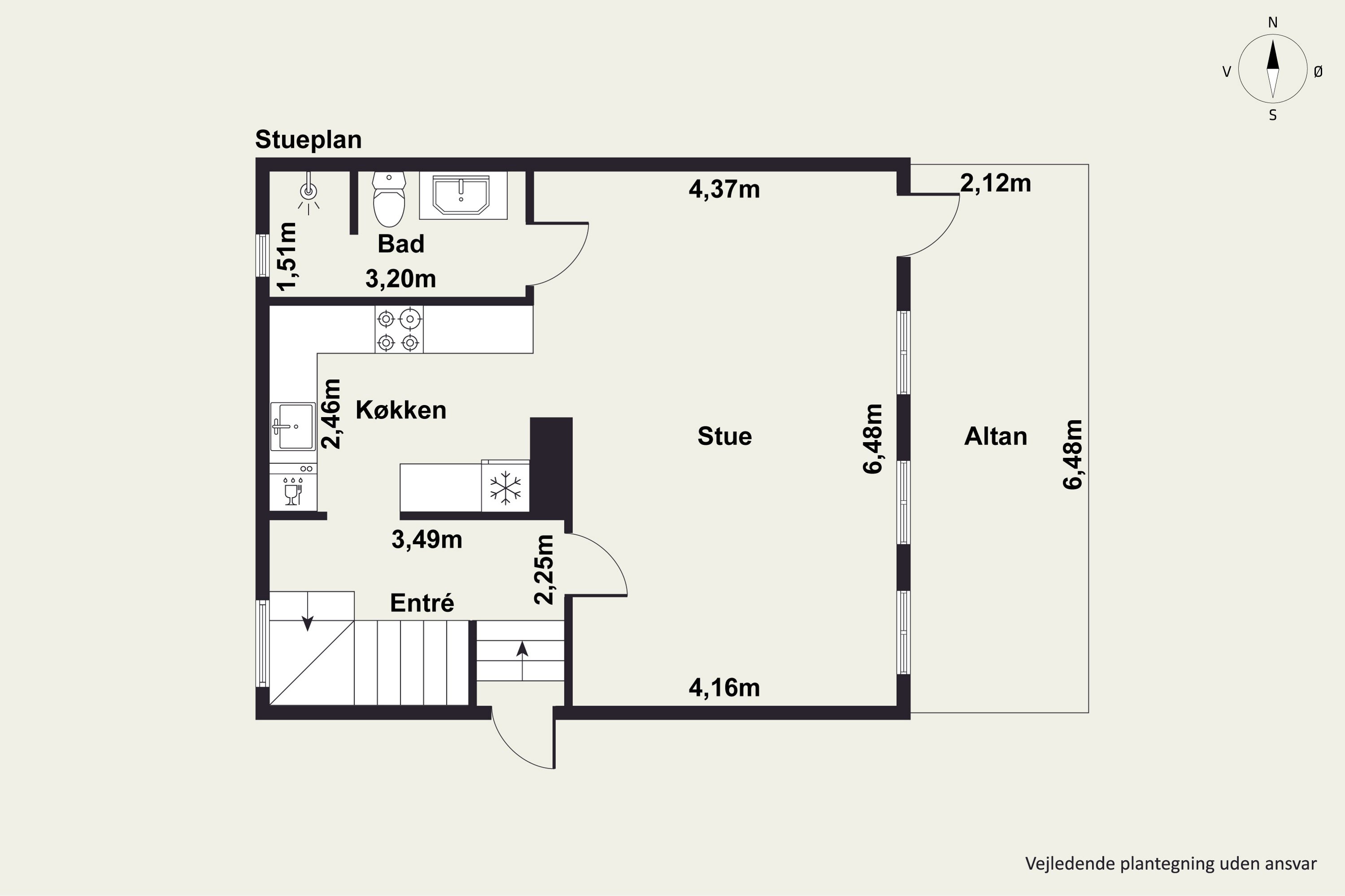 Plantegninger billede af Guldsmedgade 32B, 8000 Aarhus C