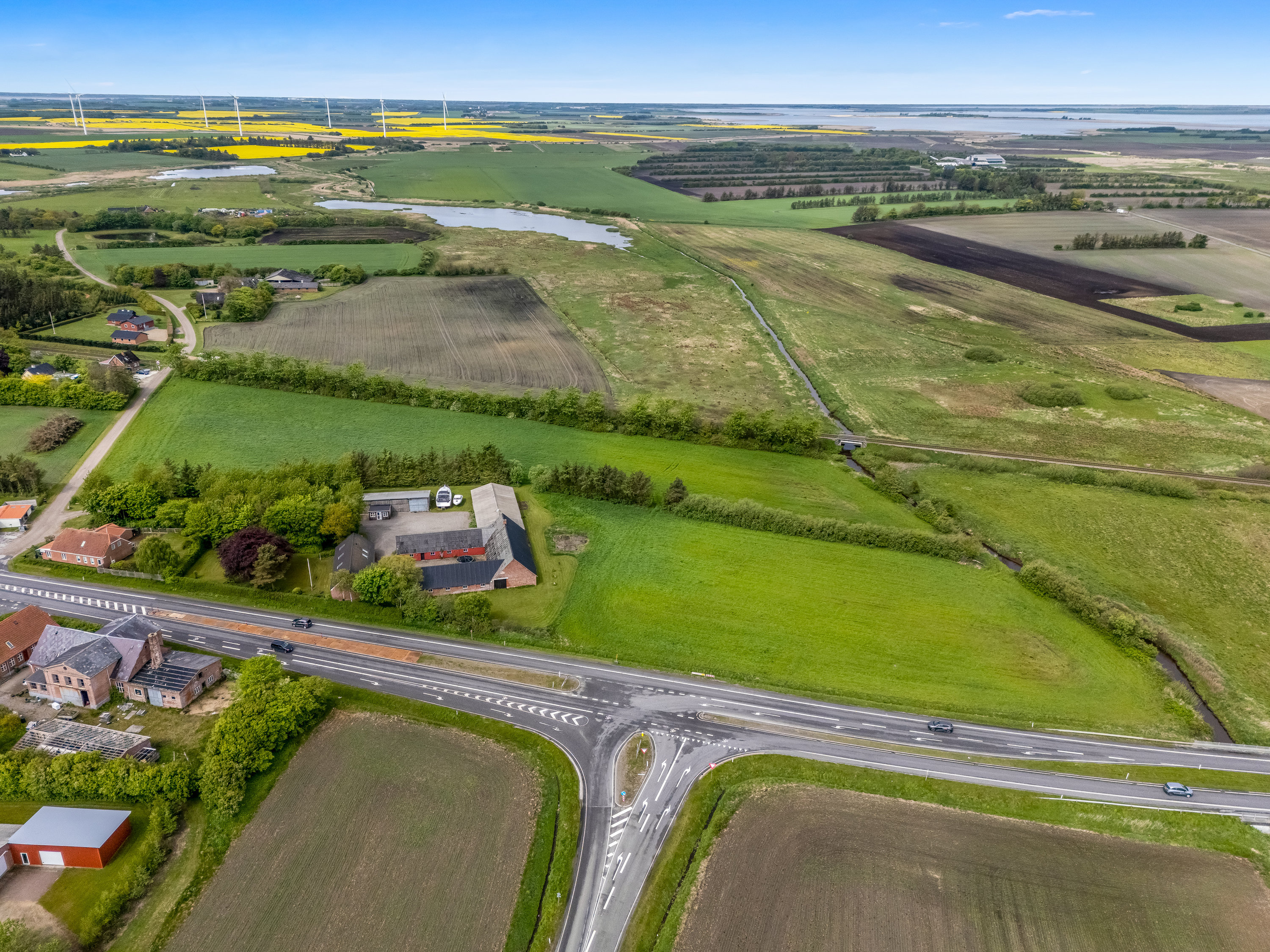 Fremhævet luftfoto billede i fuldskærmstilstand. Billede af Heager Engvej 4, No, 6950 Ringkøbing