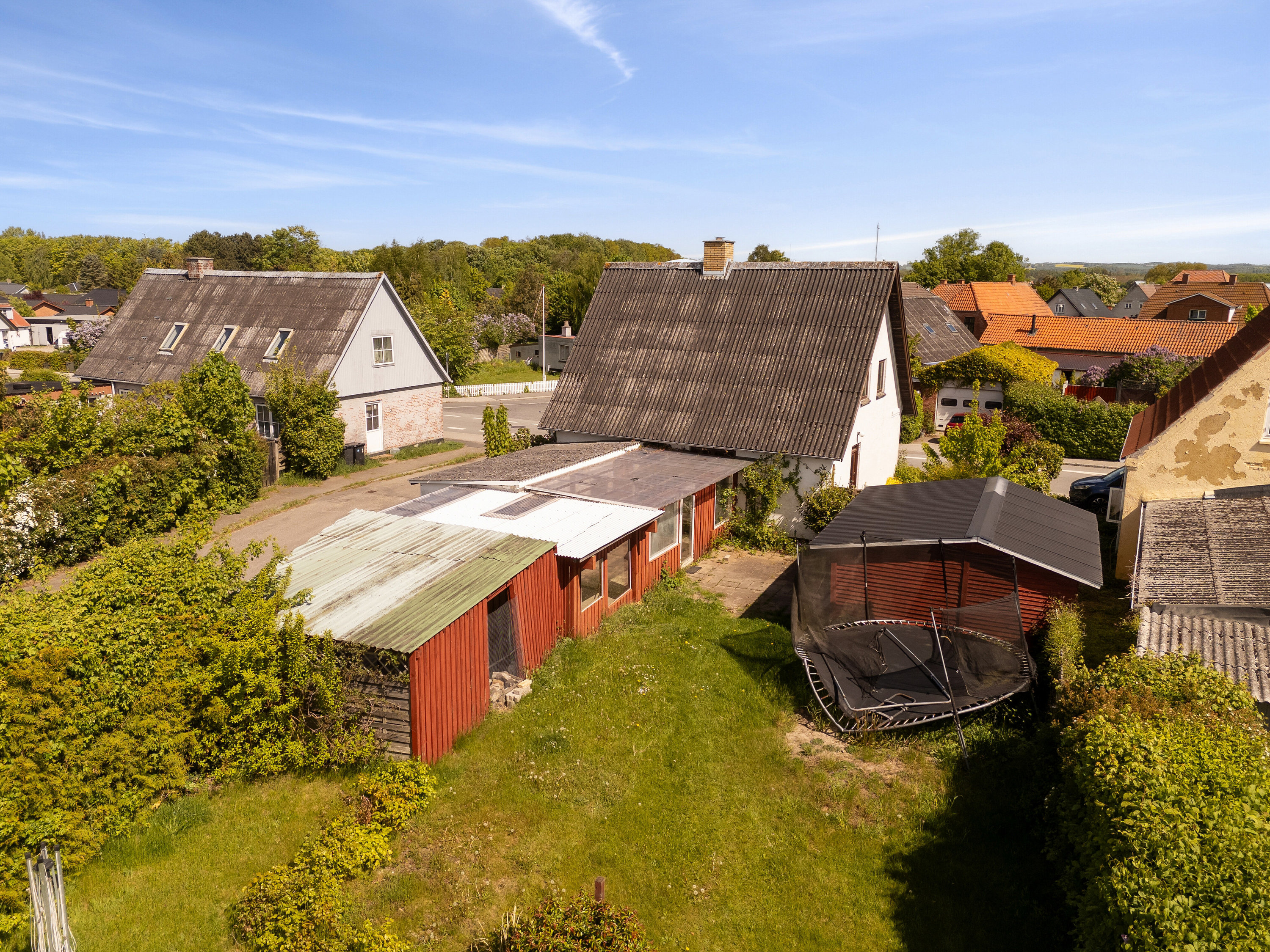 Fremhævet set fra haven billede i fuldskærmstilstand. Billede af Parcelvej 4, 4470 Svebølle