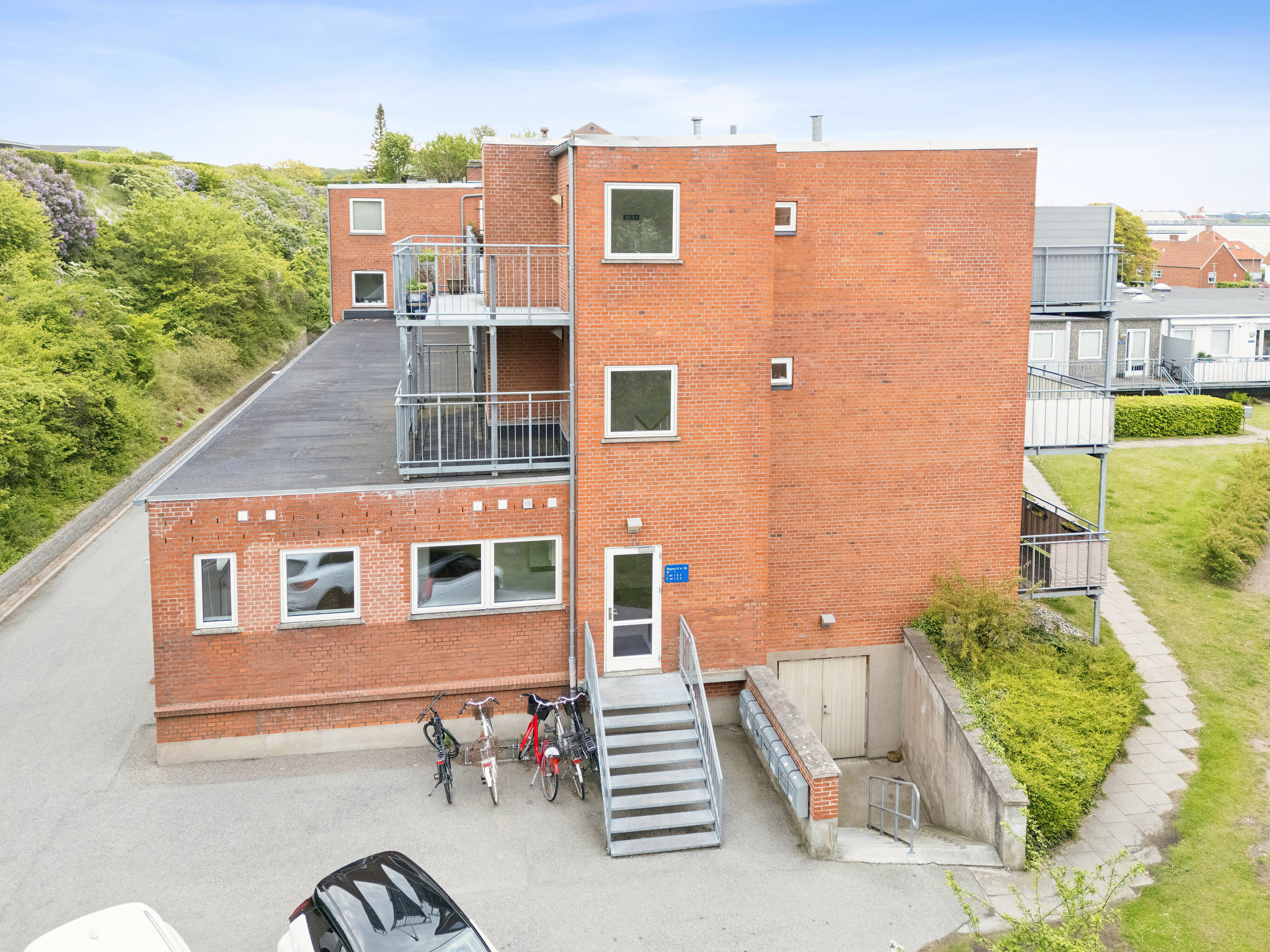 Fremhævet luftfoto billede i fuldskærmstilstand. Billede af Lundevej 36, st.. 1., 4400 Kalundborg
