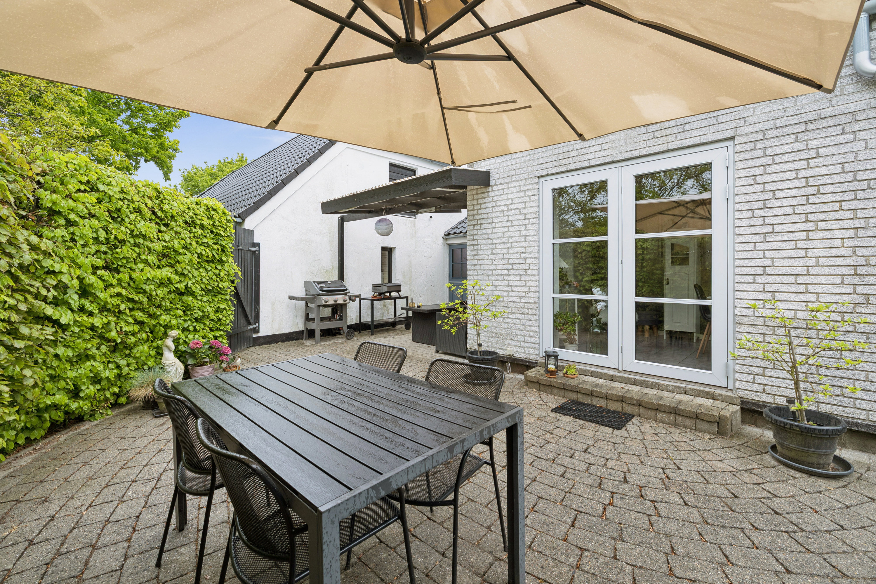 Fremhævet terrasse billede i fuldskærmstilstand. Billede af Mejlbyvej 87, 9610 Nørager