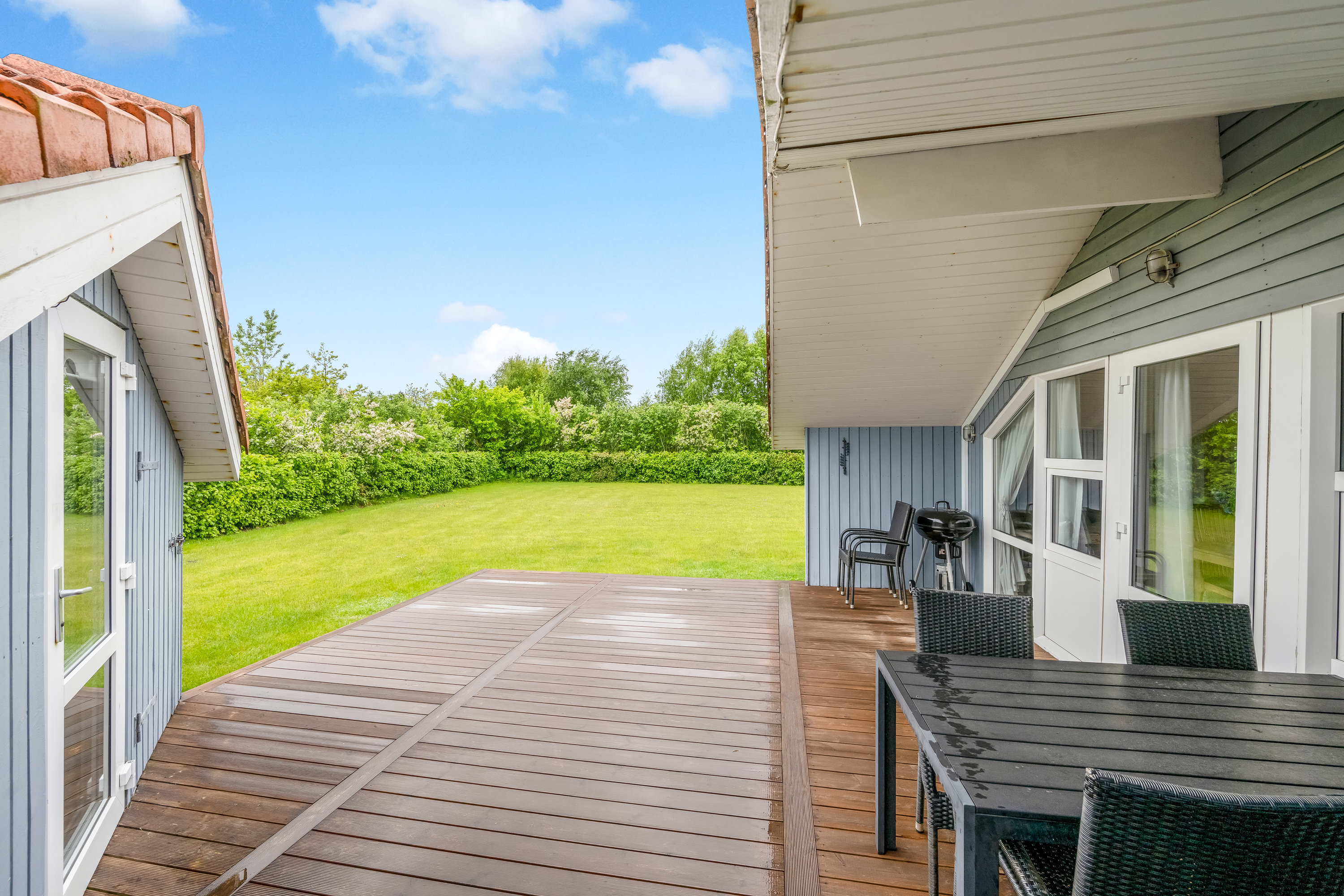 Fremhævet terrasse billede i fuldskærmstilstand. Billede af Brombærvej 4, Skaven , 6880 Tarm