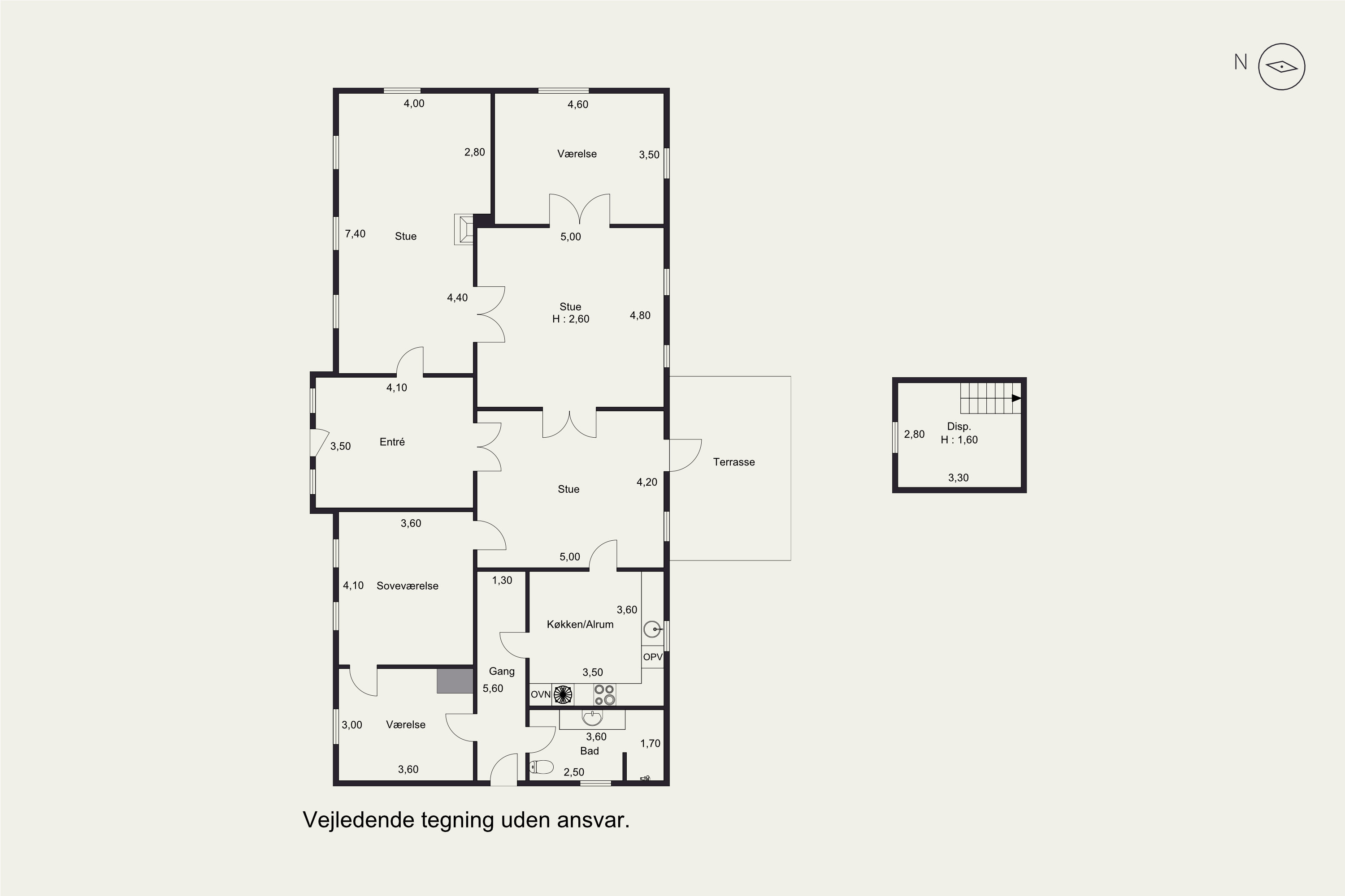 Plantegninger billede af Møllevej 21, Fovslet, 6580 Vamdrup