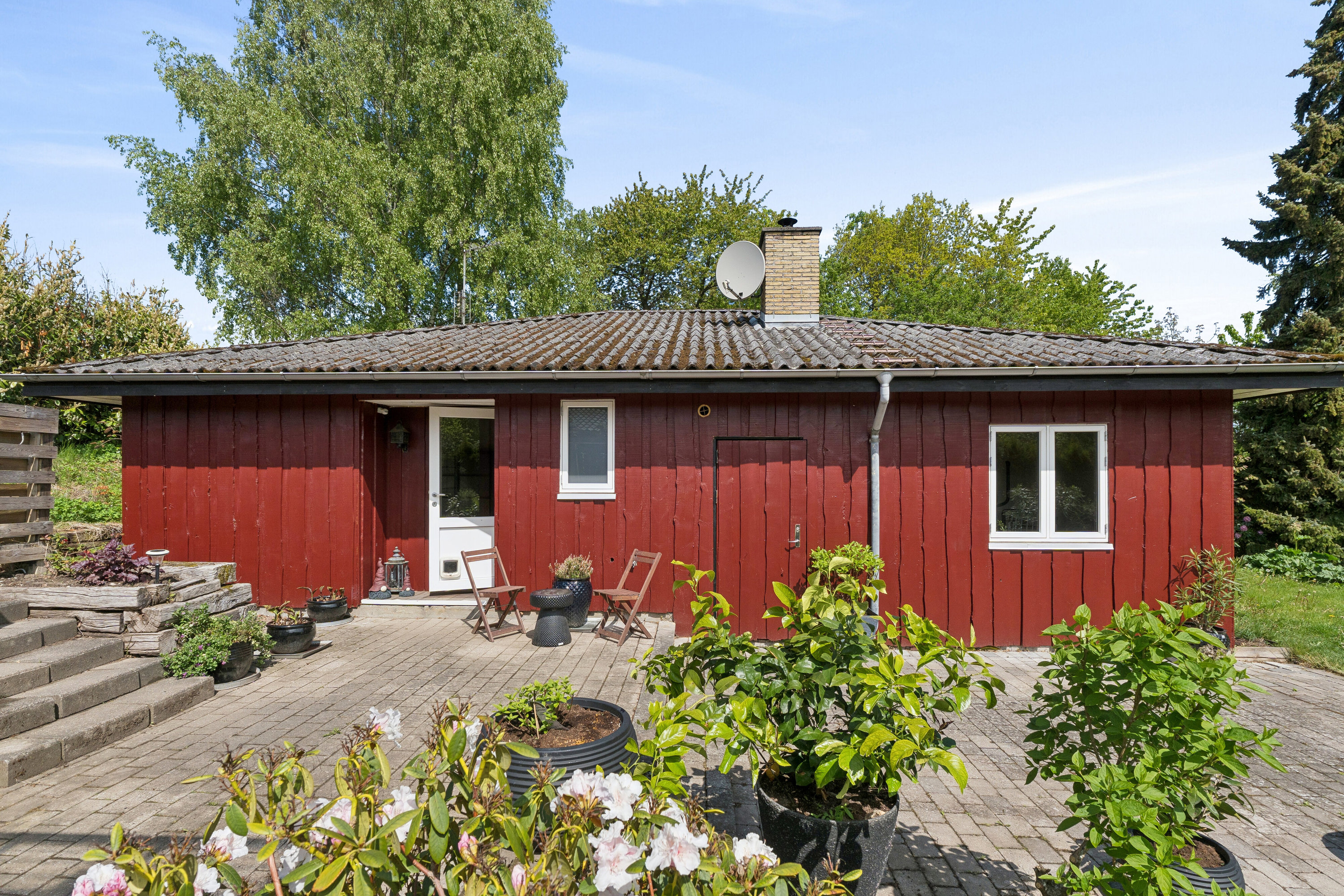 Fremhævet set fra haven billede i fuldskærmstilstand. Billede af Rørsangervej 110, Langesø, 3080 Tikøb