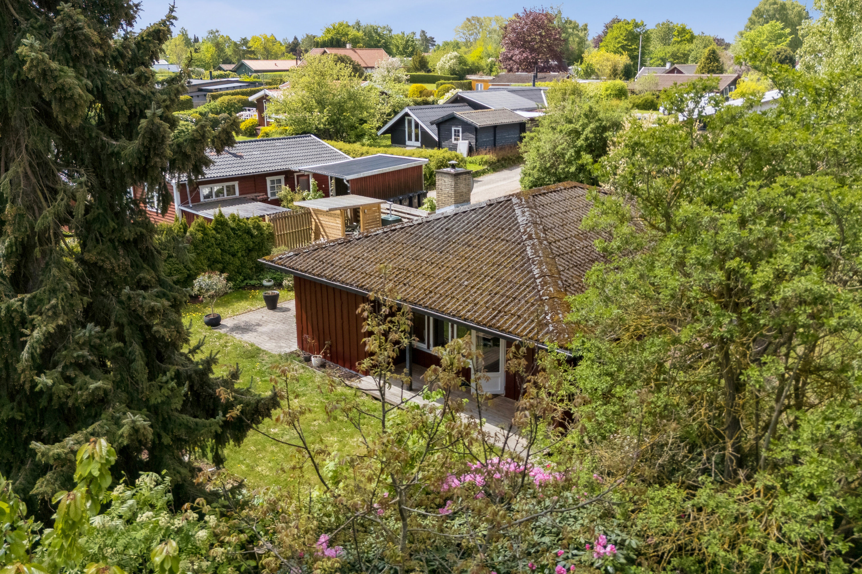 Fremhævet udsigt fra toppen billede i fuldskærmstilstand. Billede af Rørsangervej 110, Langesø, 3080 Tikøb