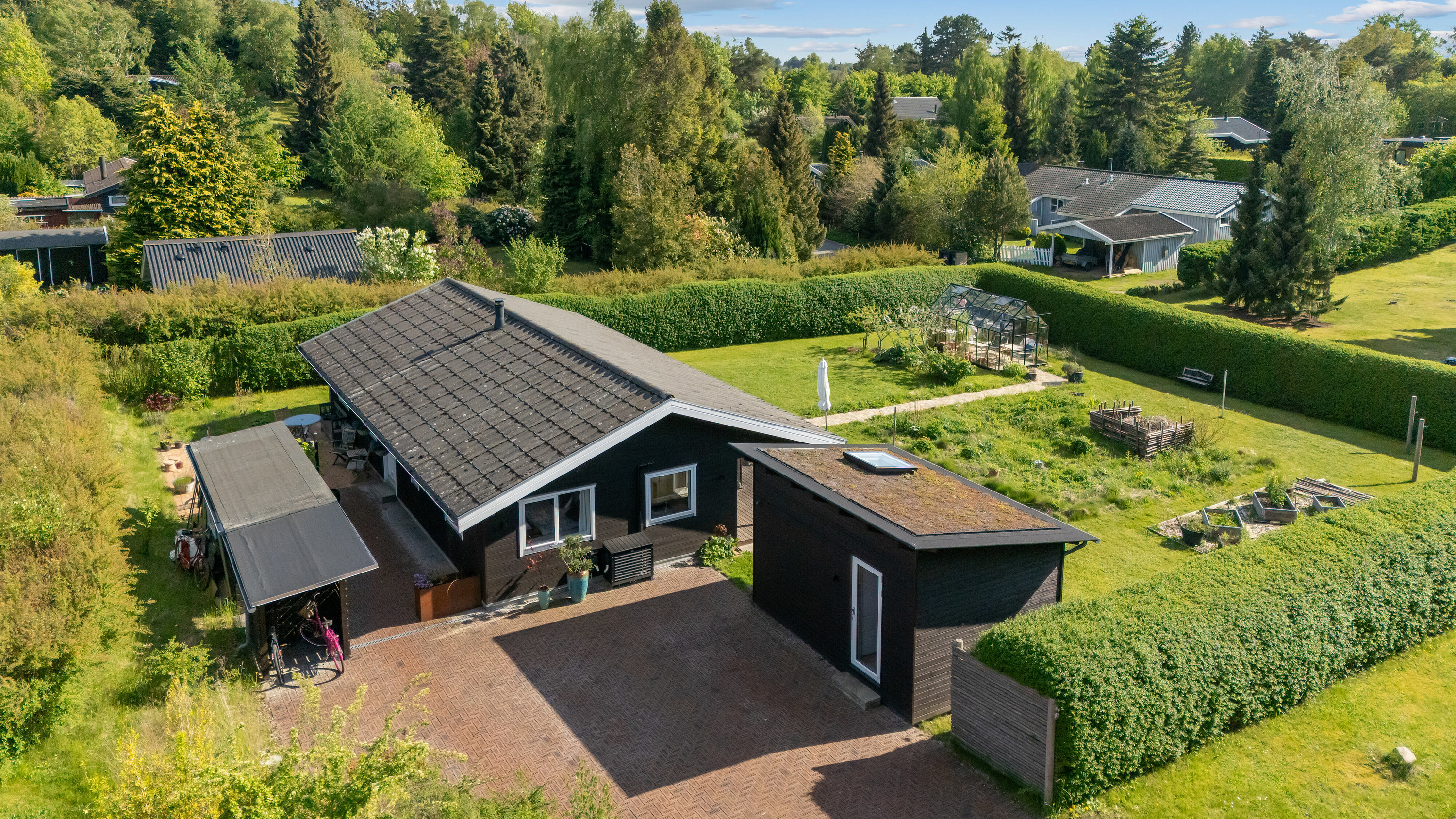 Fremhævet set fra vejen billede i fuldskærmstilstand. Billede af Egelunden 28, Tollerup, 3370 Melby