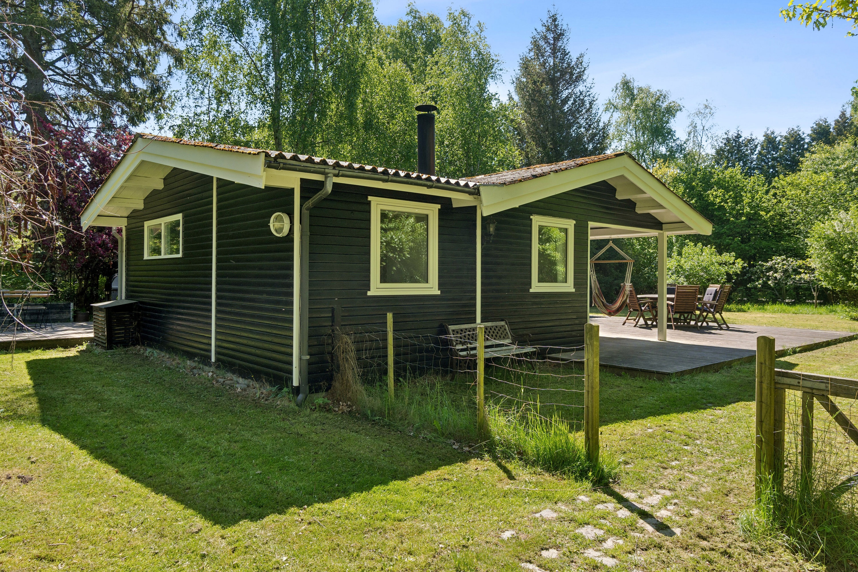 Fremhævet set fra haven billede i fuldskærmstilstand. Billede af Froggårdsvej 15, Ellinge Lyng, 4573 Højby