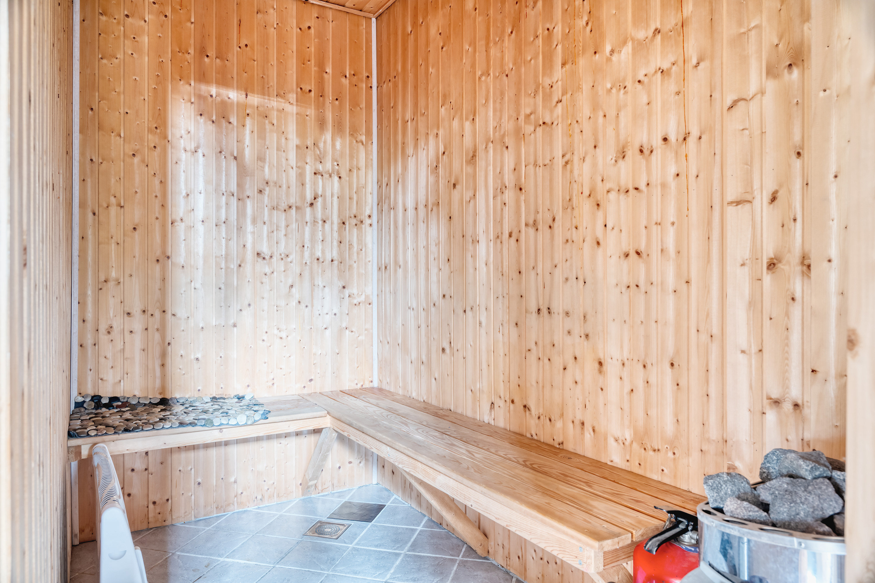 Fremhævet sauna billede i fuldskærmstilstand. Billede af Berberisvej 3, 4873 Væggerløse