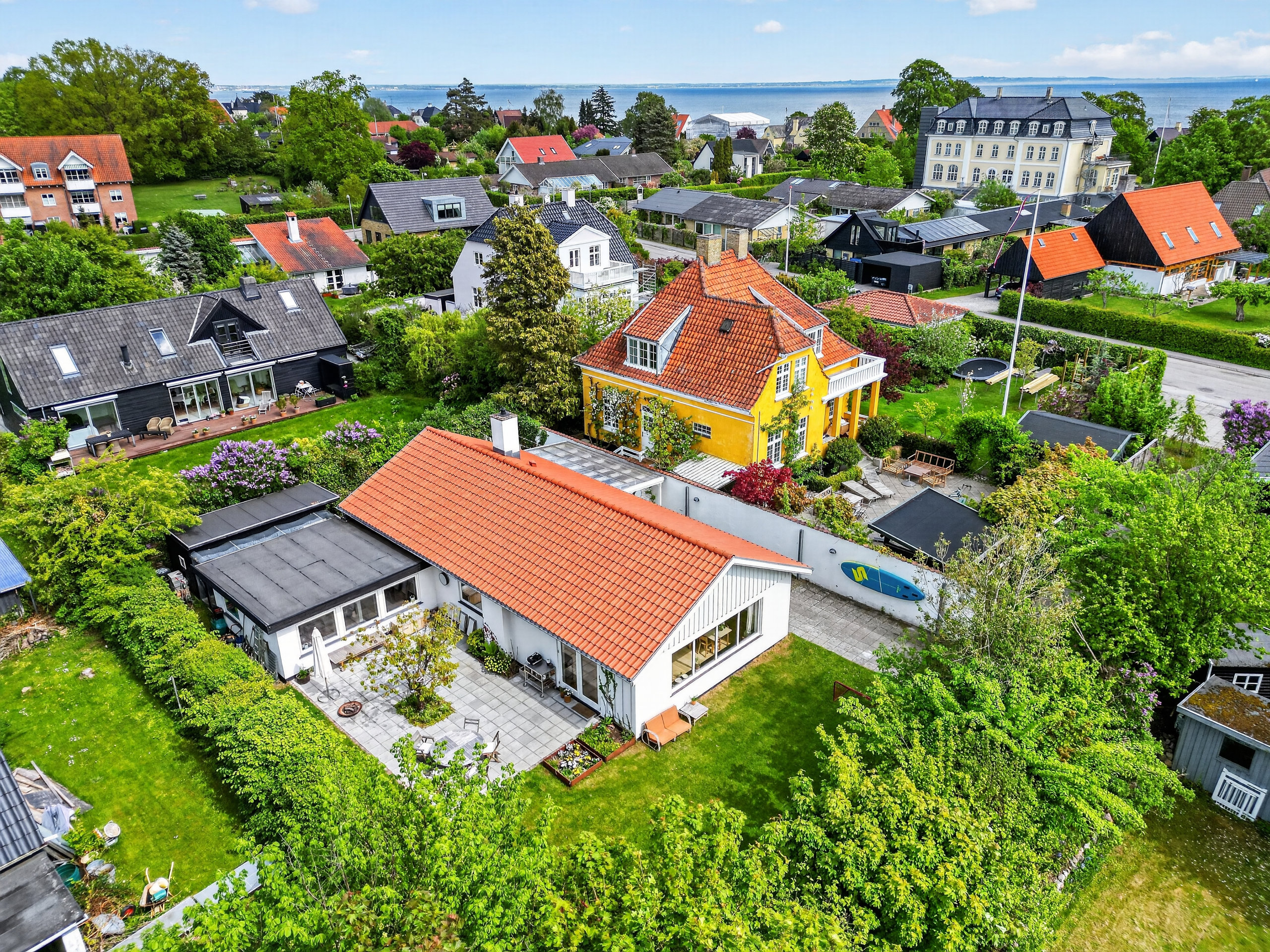 Fremhævet luftfoto billede i fuldskærmstilstand. Billede af Gl Strandvej 102A, 3050 Humlebæk