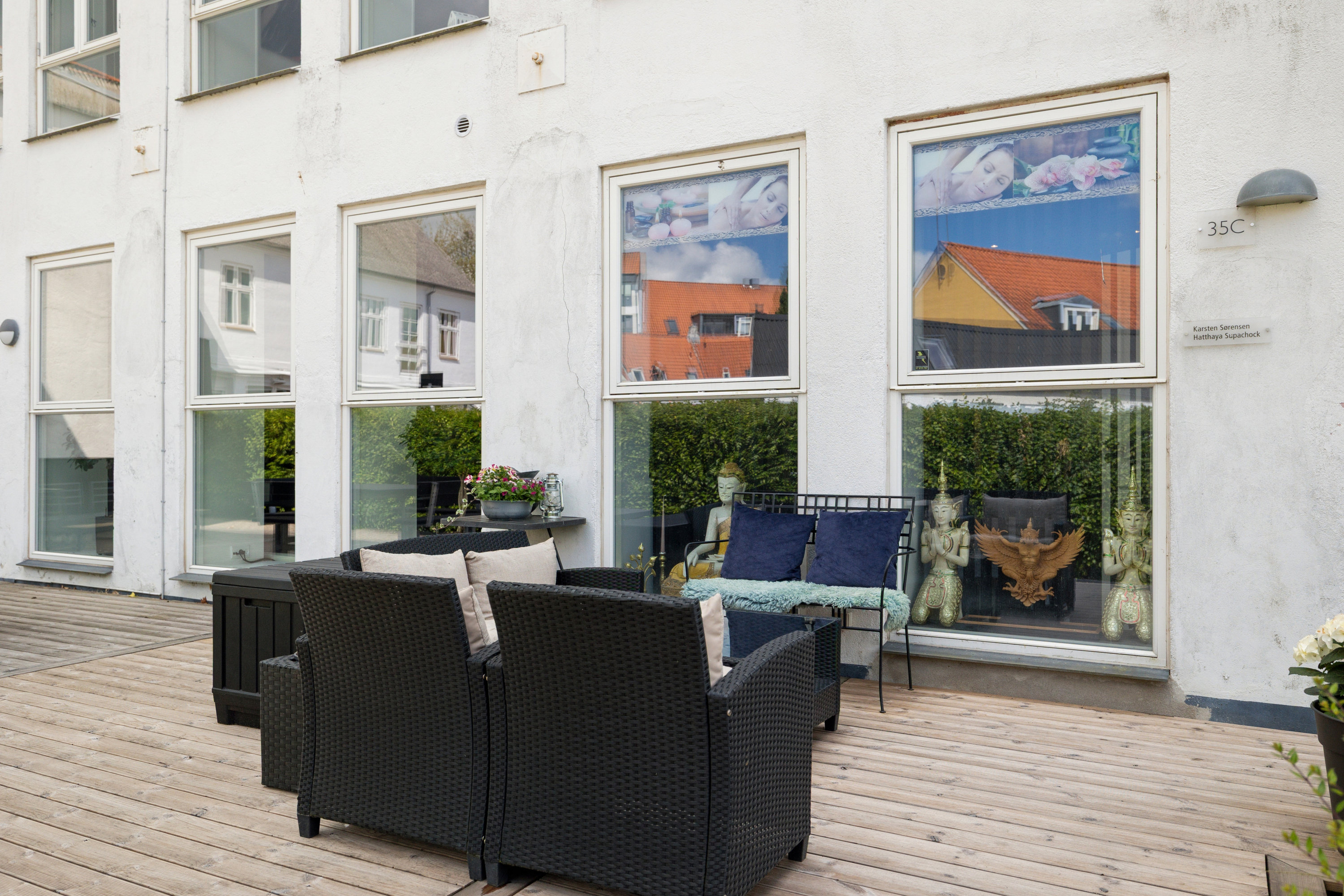 Fremhævet terrasse billede i fuldskærmstilstand. Billede af Adelgade 35C, st.., 8660 Skanderborg