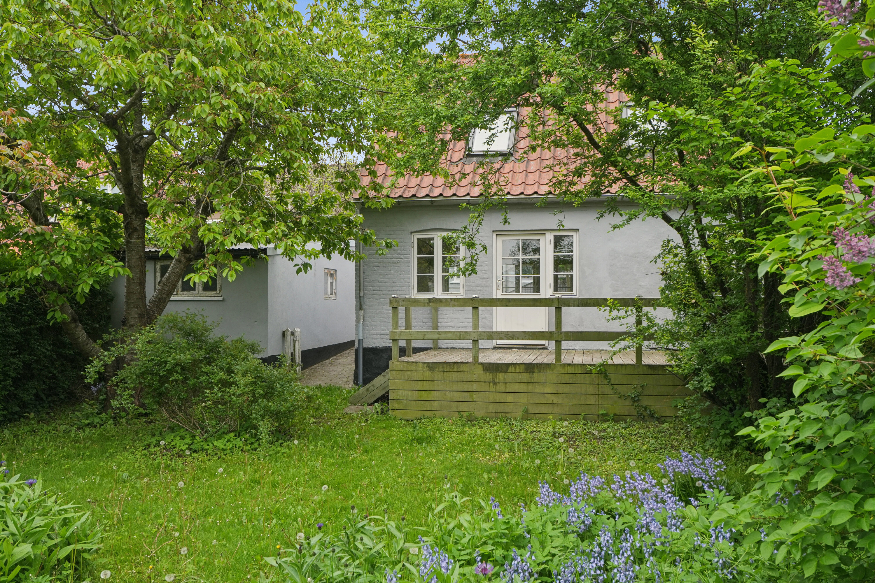 Fremhævet set fra haven billede i fuldskærmstilstand. Billede af Ramsherred 75, 5900 Rudkøbing