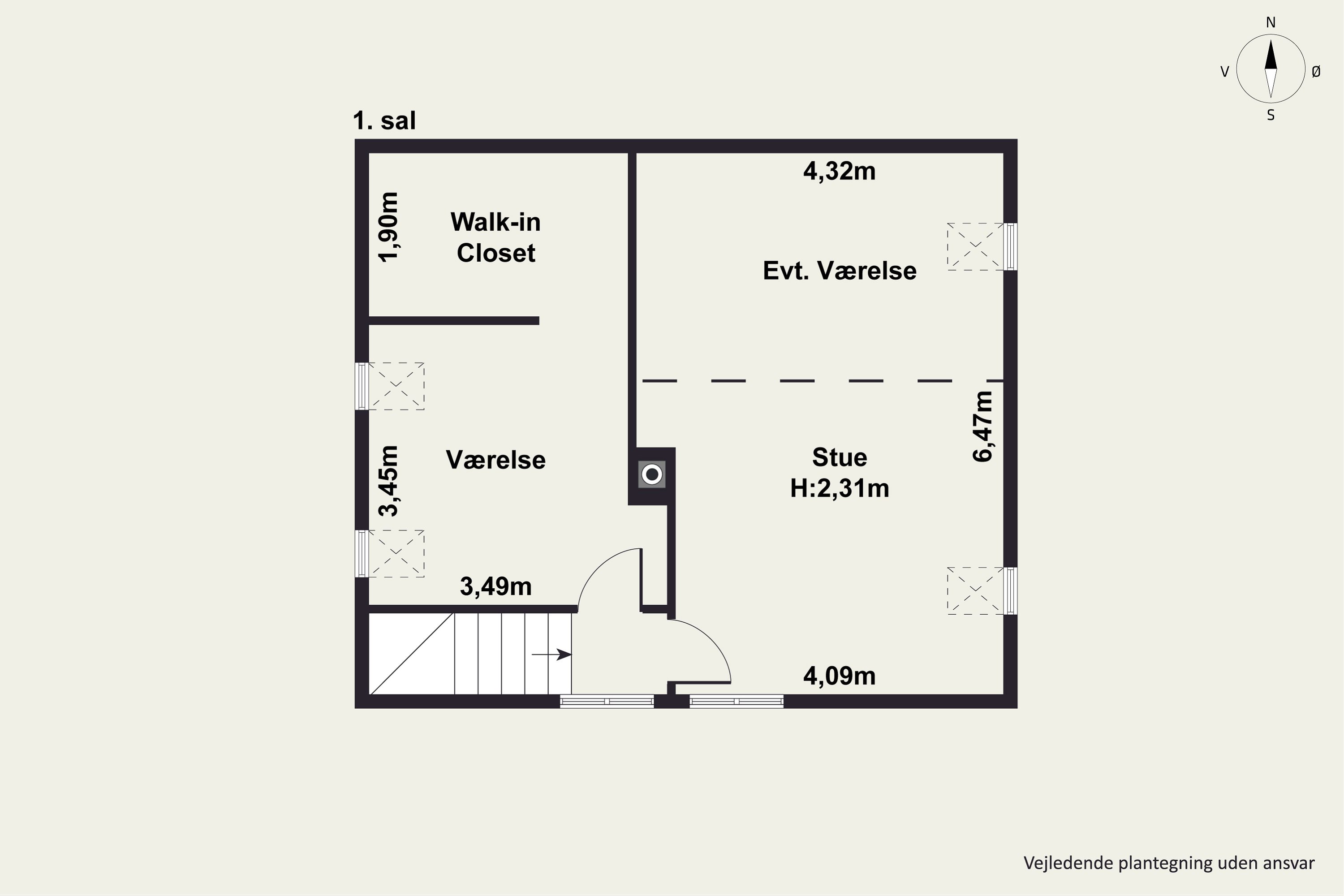Plantegninger billede af Guldsmedgade 32B, 8000 Aarhus C