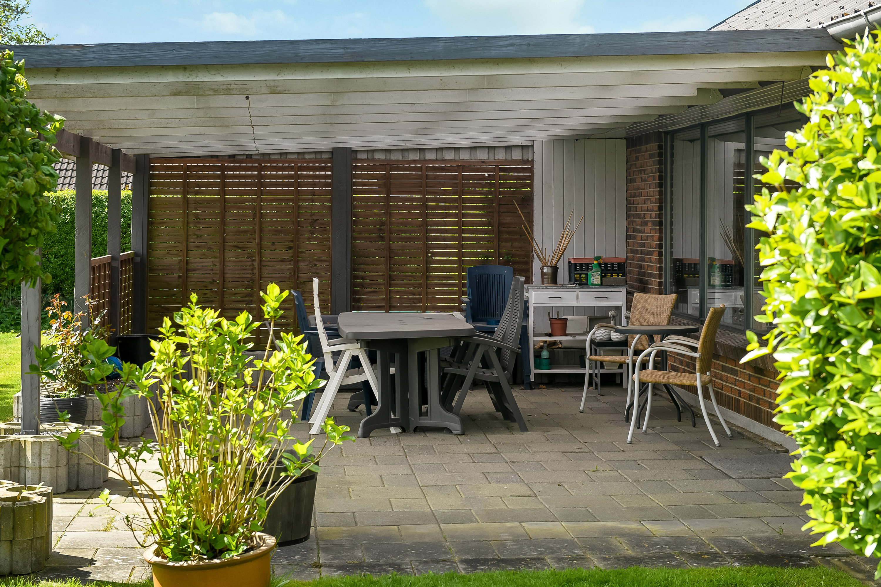 Fremhævet terrasse billede i fuldskærmstilstand. Billede af Umanakvej 54, 6715 Esbjerg N
