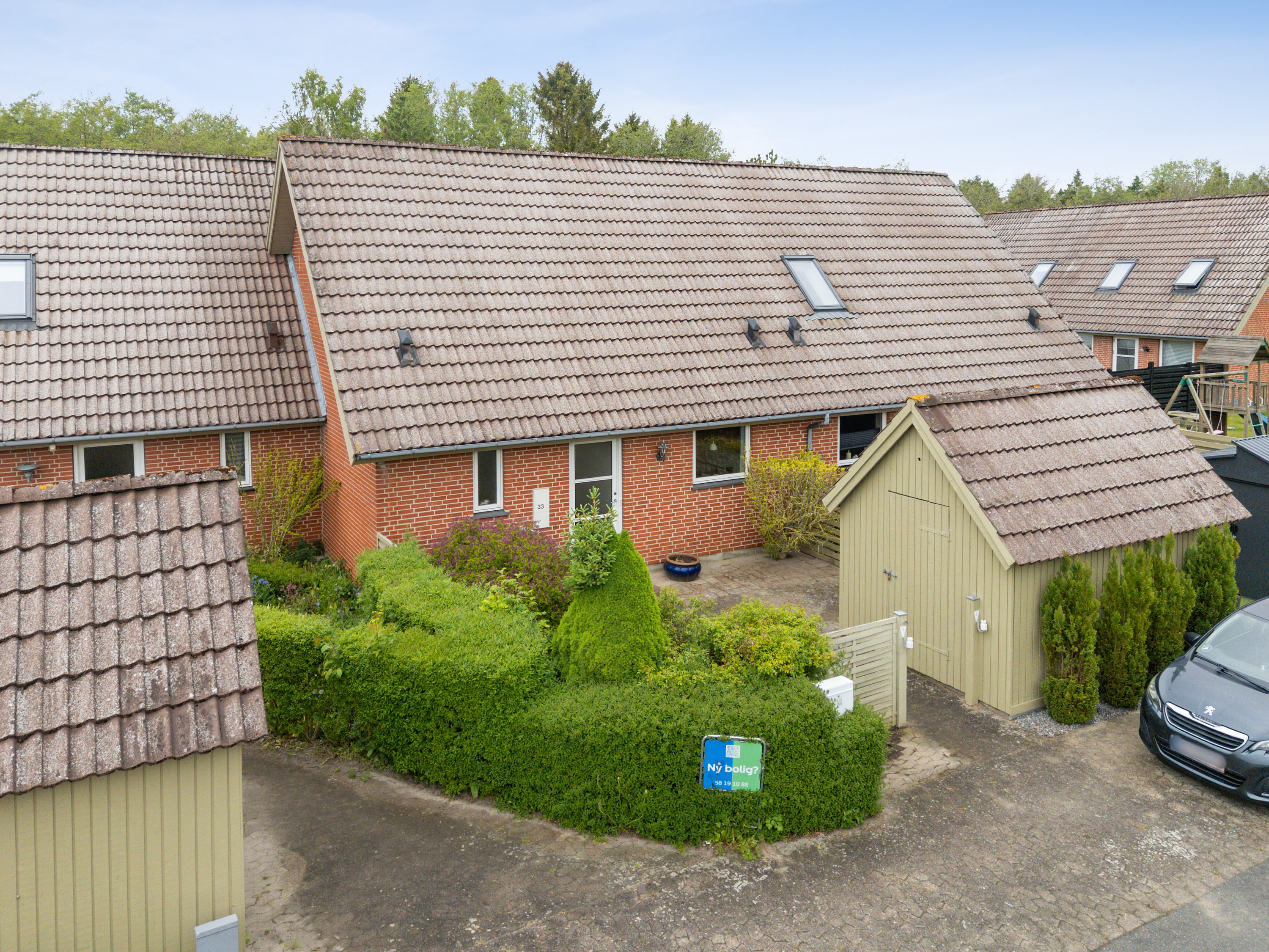 Fremhævet set fra vejen billede i fuldskærmstilstand. Billede af Lærkevej 33, 4261 Dalmose