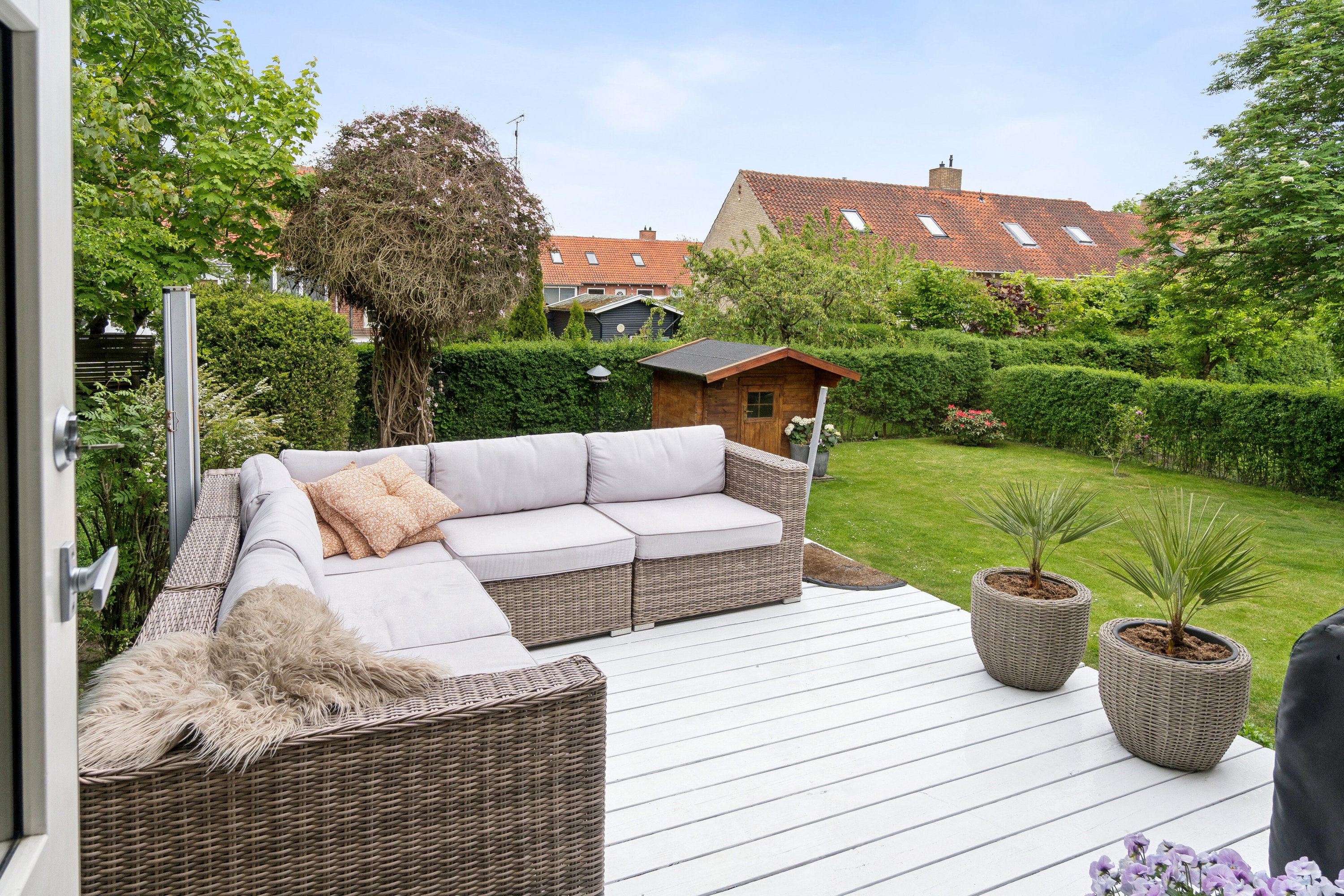 Fremhævet terrasse billede i fuldskærmstilstand. Billede af Nørregårdsvej 235, 2610 Rødovre