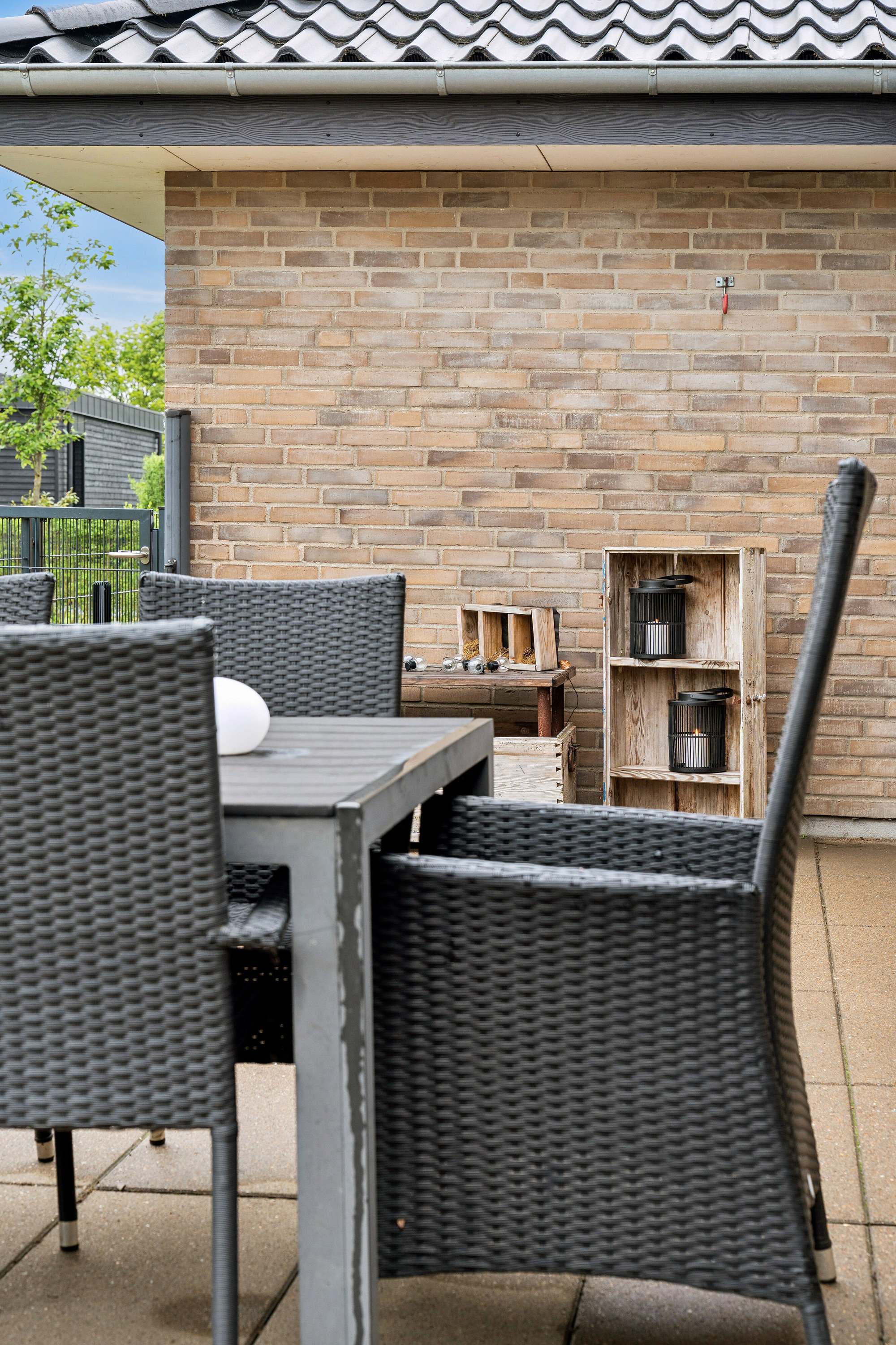 Fremhævet terrasse billede i fuldskærmstilstand. Billede af Bænkebideren 9, 7190 Billund