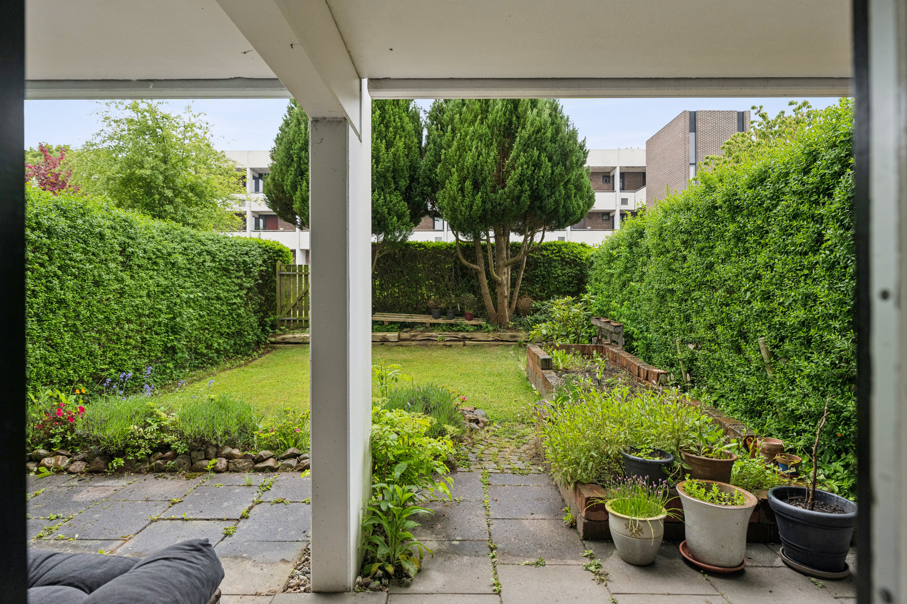 Fremhævet terrasse billede i fuldskærmstilstand. Billede af Kantorvænget 3, st.. 3., 8240 Risskov