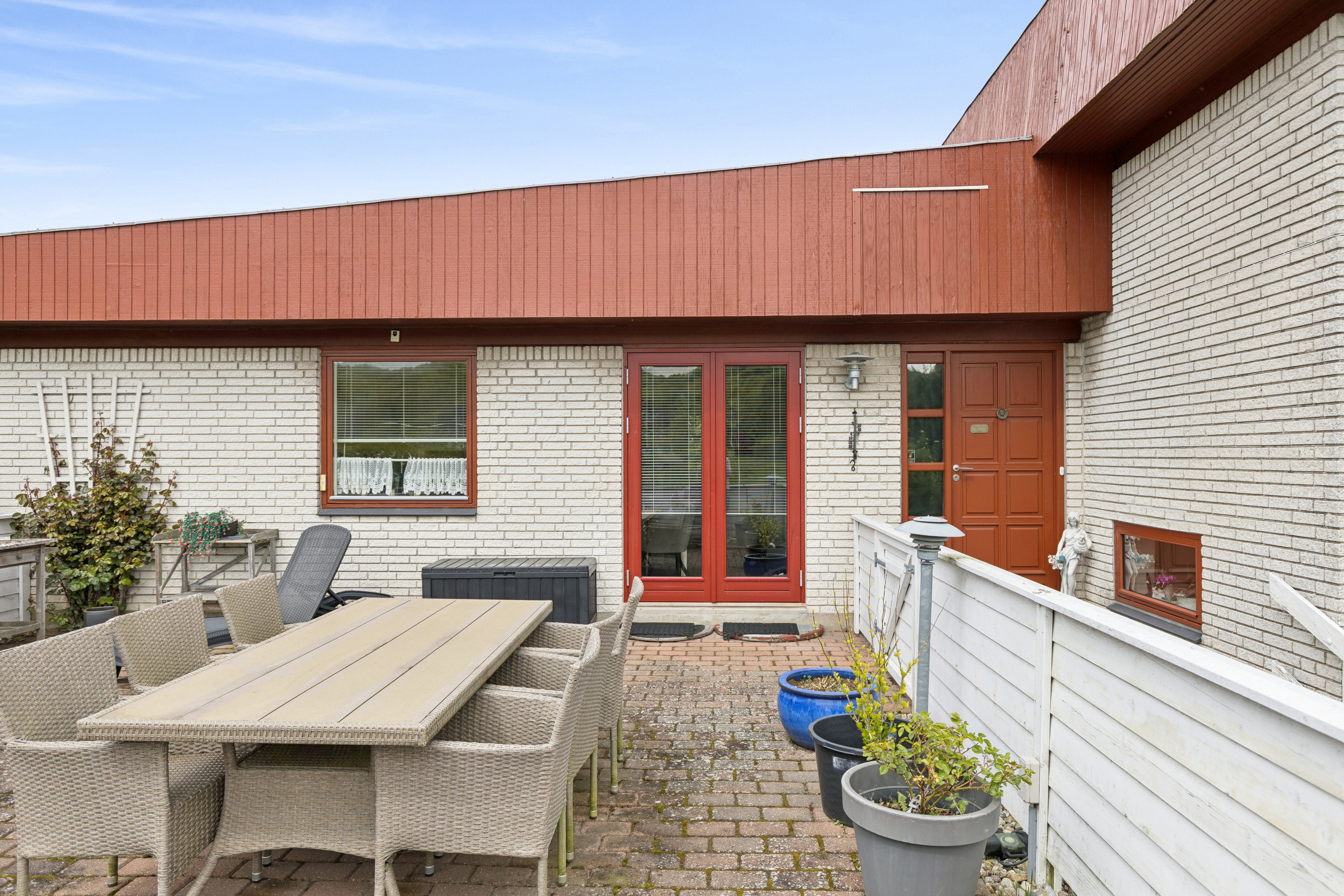 Fremhævet terrasse billede i fuldskærmstilstand. Billede af Højvangen 35, 4470 Svebølle