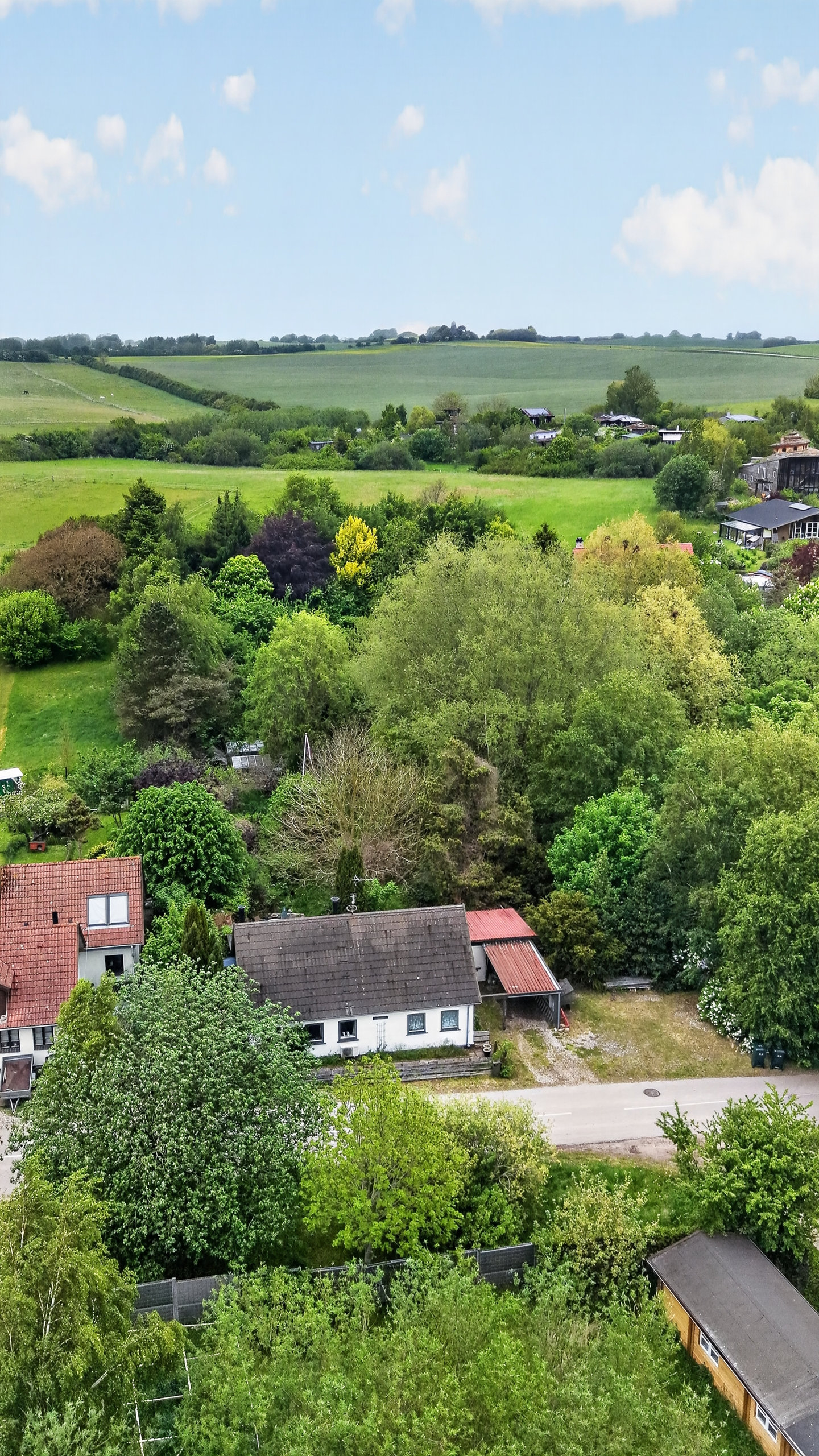 Fremhævet luftfoto billede i fuldskærmstilstand. Billede af Eskilstrupvej 51, Glostrup, 4500 Nykøbing Sj