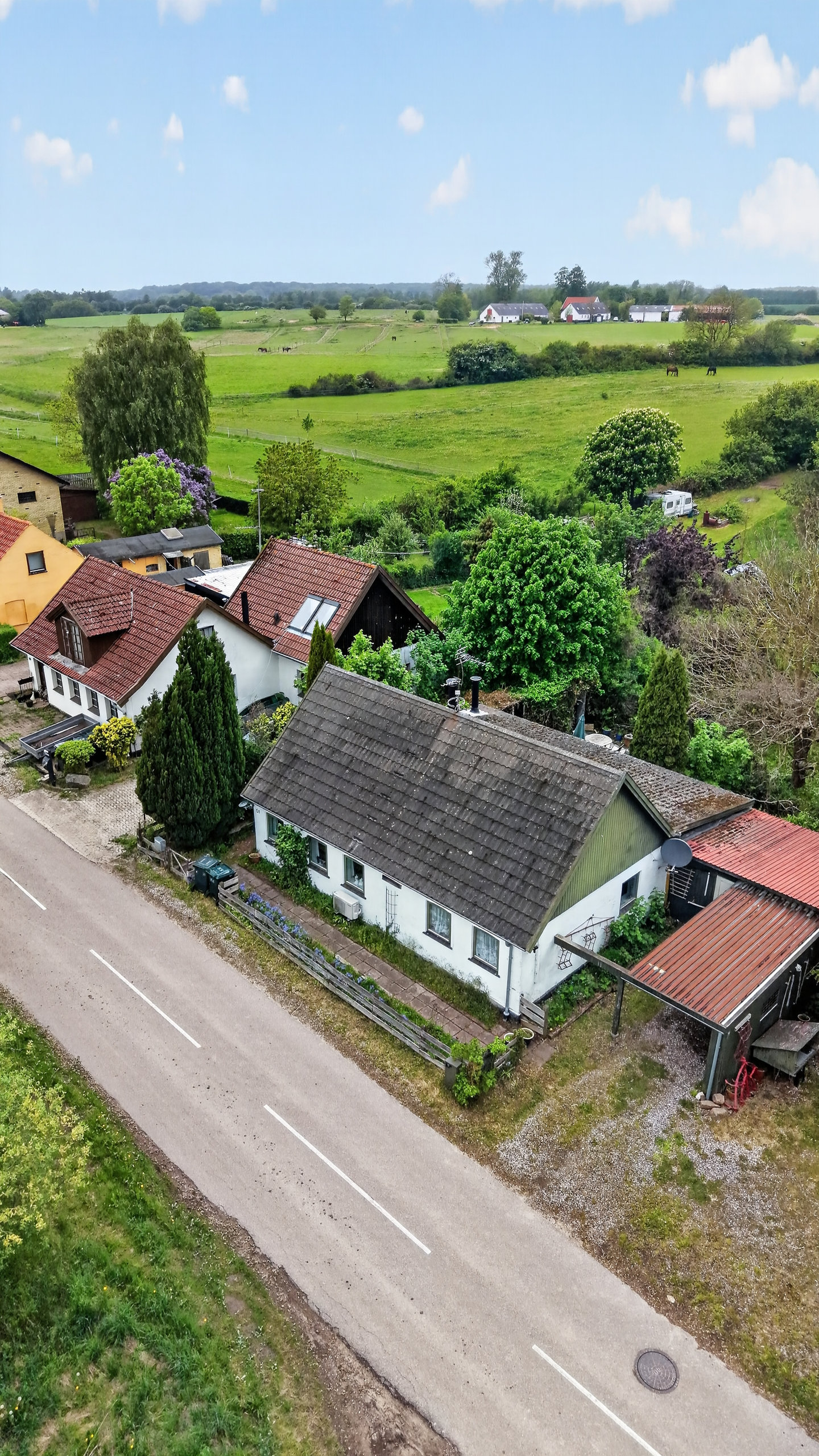 Fremhævet luftfoto billede i fuldskærmstilstand. Billede af Eskilstrupvej 51, Glostrup, 4500 Nykøbing Sj