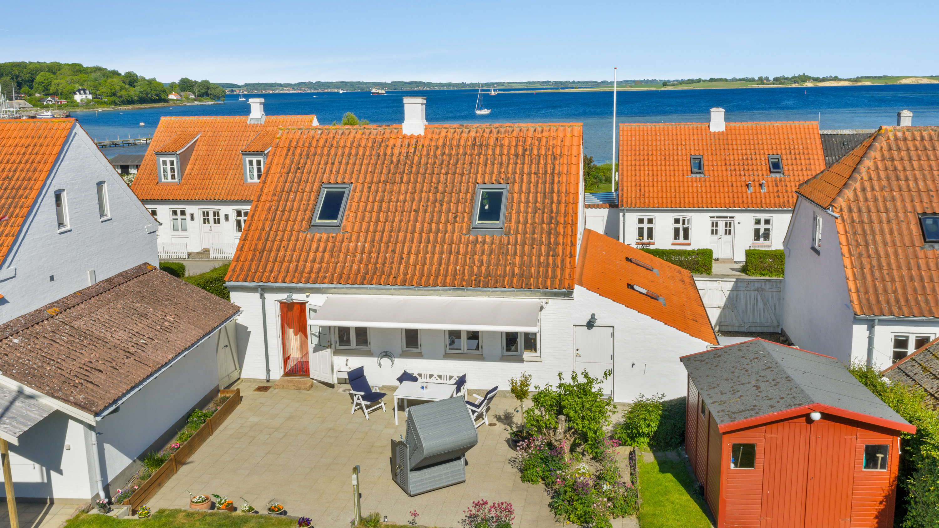 Fremhævet facade billede i fuldskærmstilstand. Billede af Fiskervænget 12, Dyreborg, 5600 Faaborg