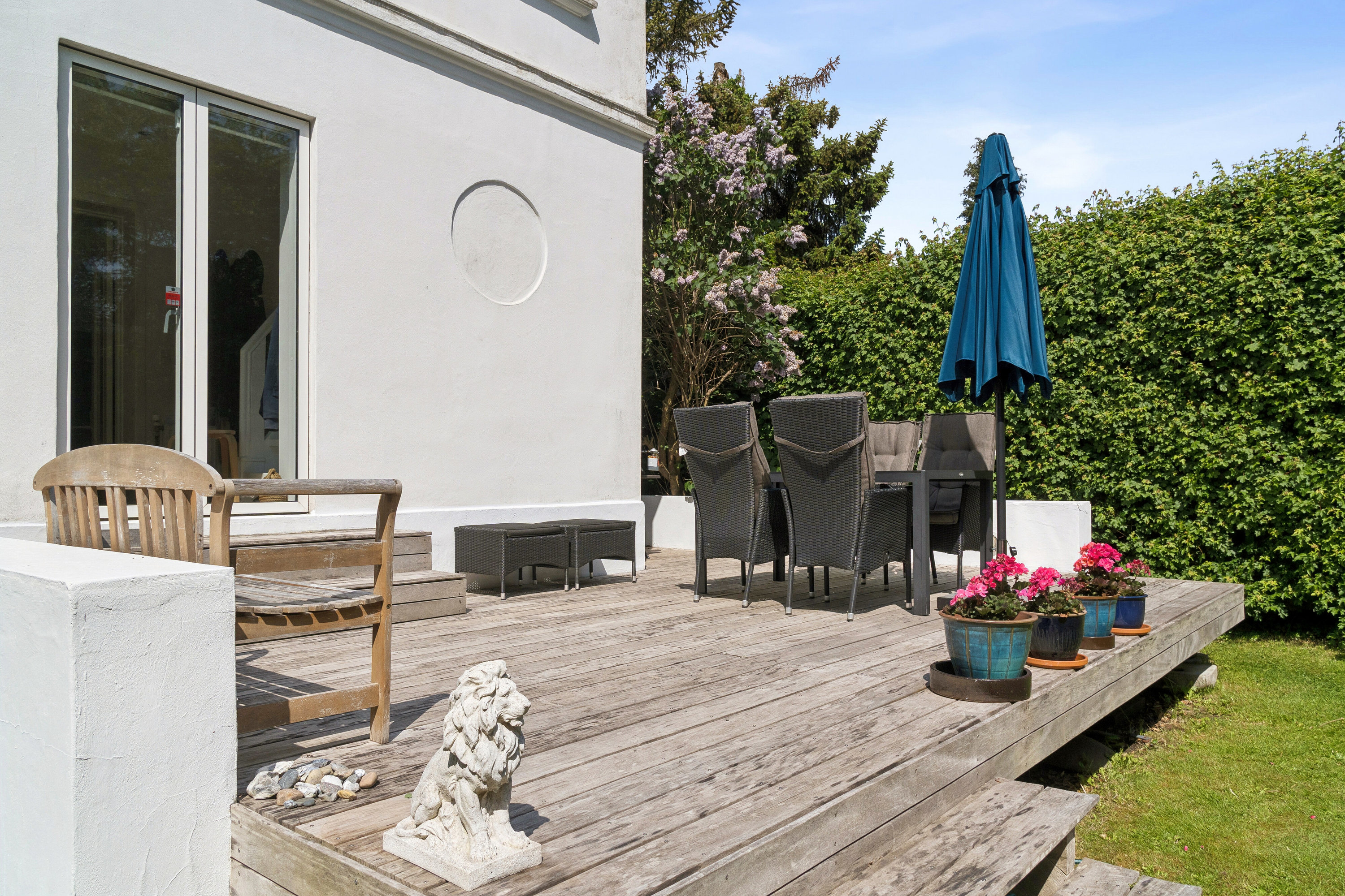 Fremhævet terrasse billede i fuldskærmstilstand. Billede af Magnoliavej 31, 8260 Viby J