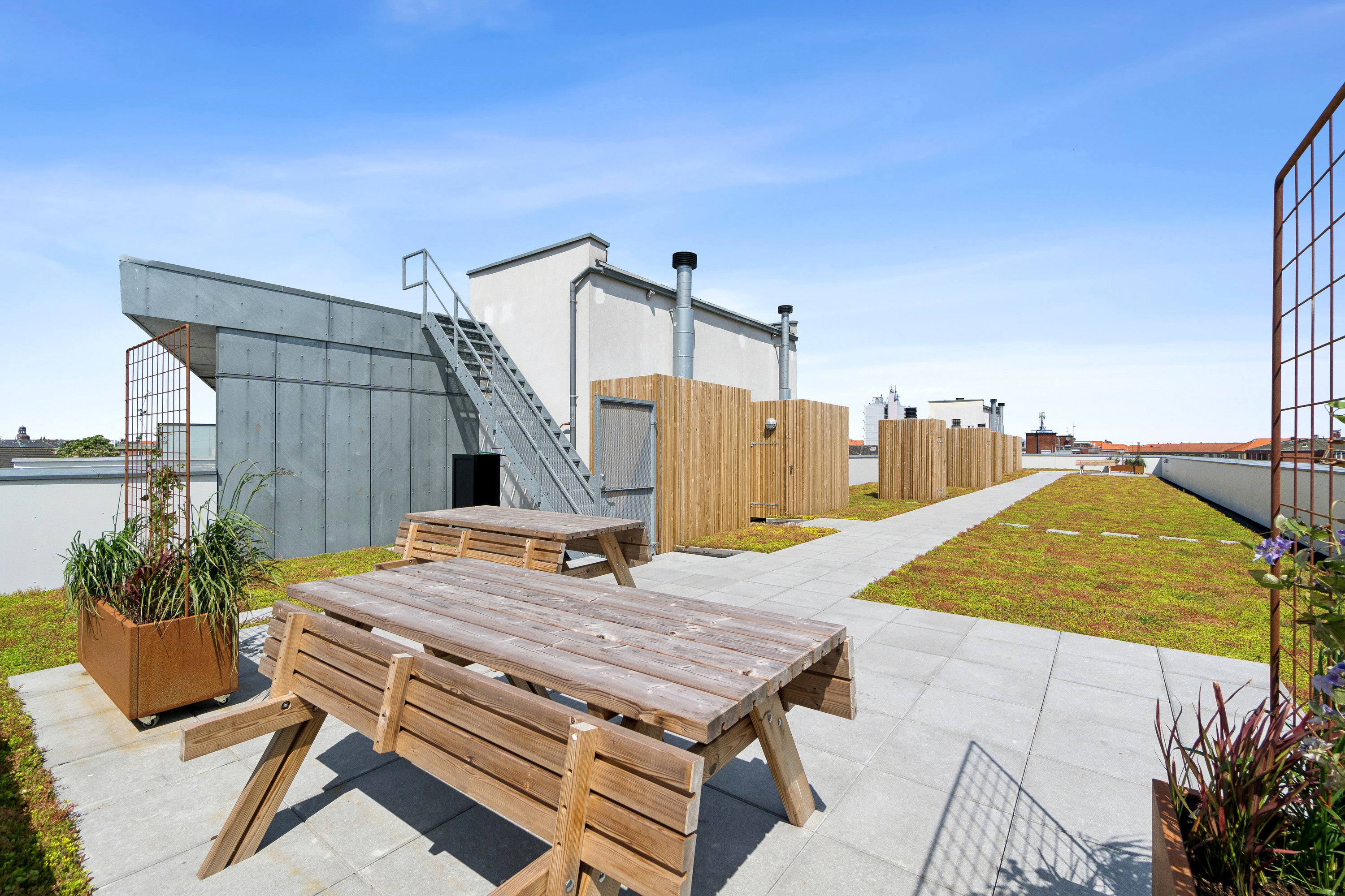 Fremhævet tagterrasse billede i fuldskærmstilstand. Billede af Lyongade 17C, st.., 2300 København S