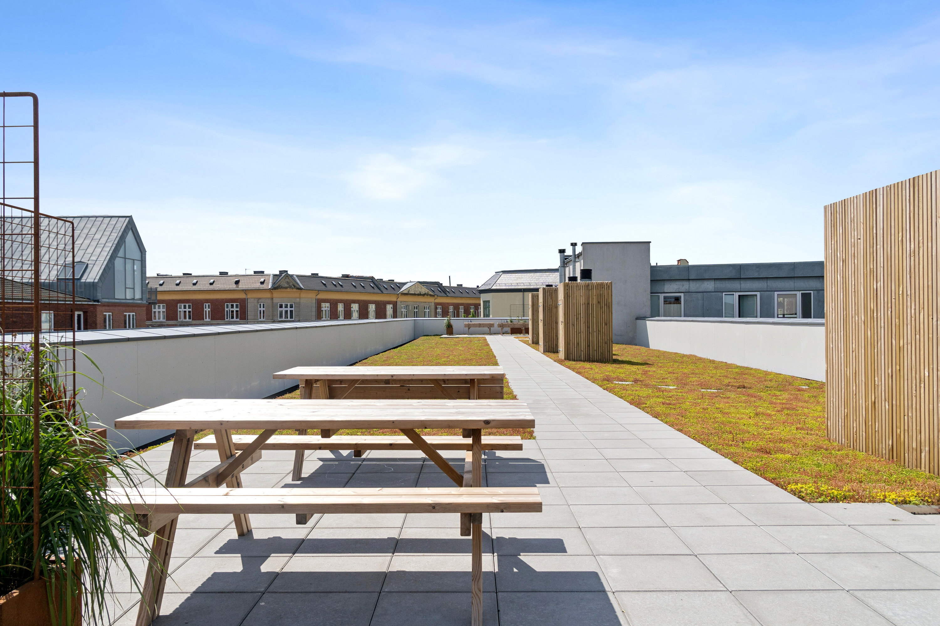 Fremhævet tagterrasse billede i fuldskærmstilstand. Billede af Lyongade 17C, st.., 2300 København S