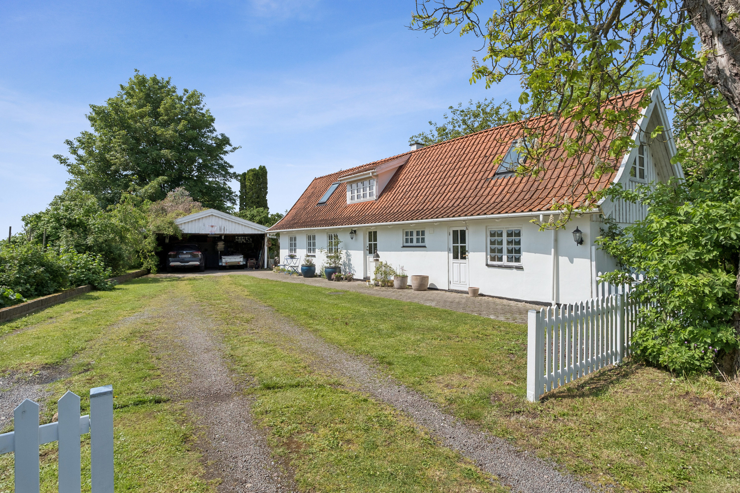 Fremhævet set fra haven billede i fuldskærmstilstand. Billede af Kagstrupvej 5, Kagstrup, 4160 Herlufmagle