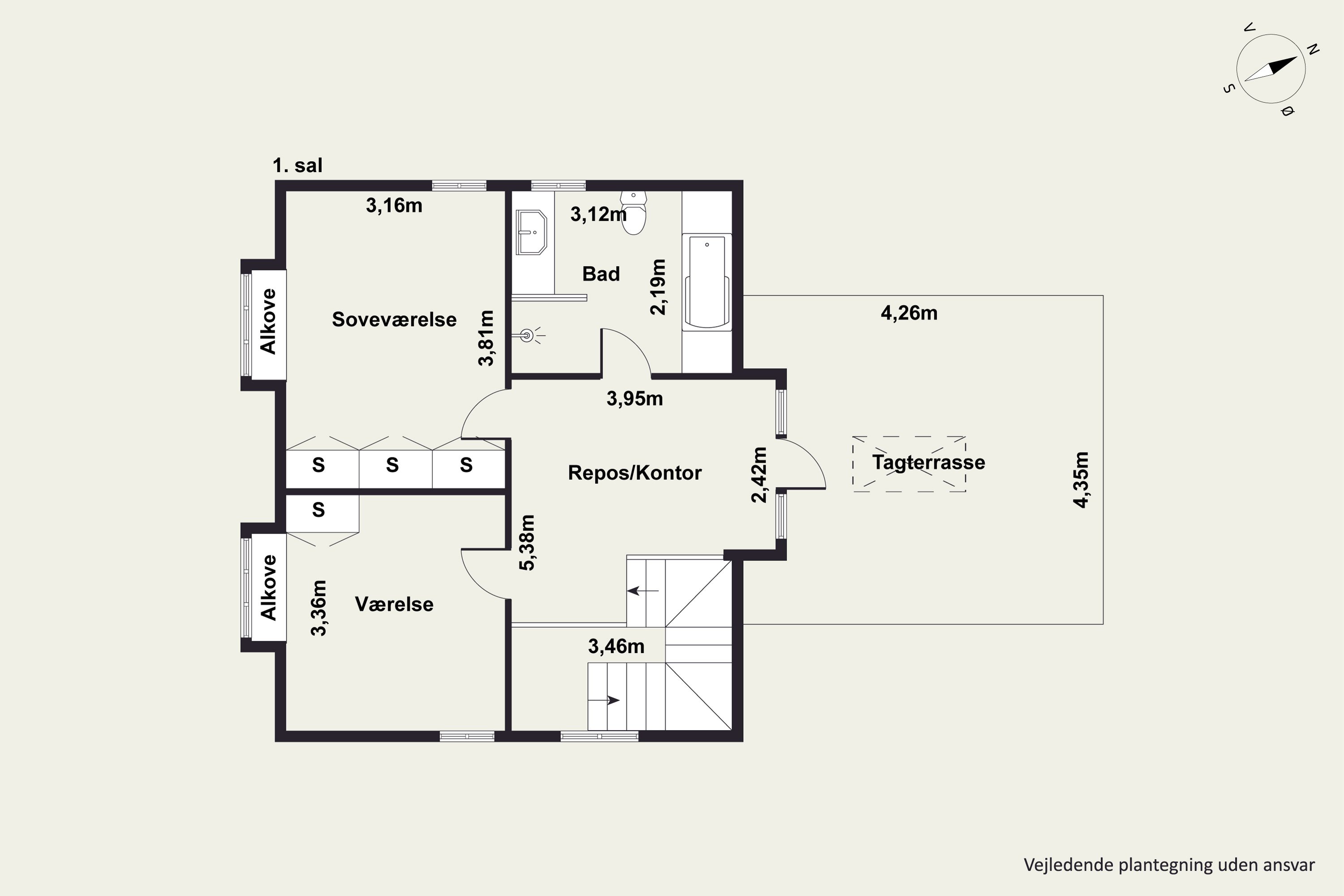 Plantegninger billede af Villavej 32, 8660 Skanderborg