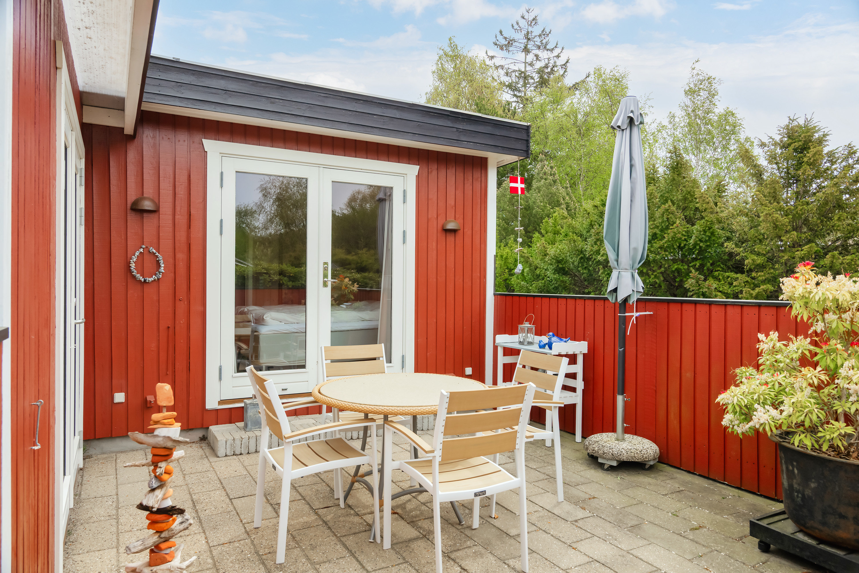 Fremhævet terrasse billede i fuldskærmstilstand. Billede af Sv. Månssonsvej 11, 4874 Gedser