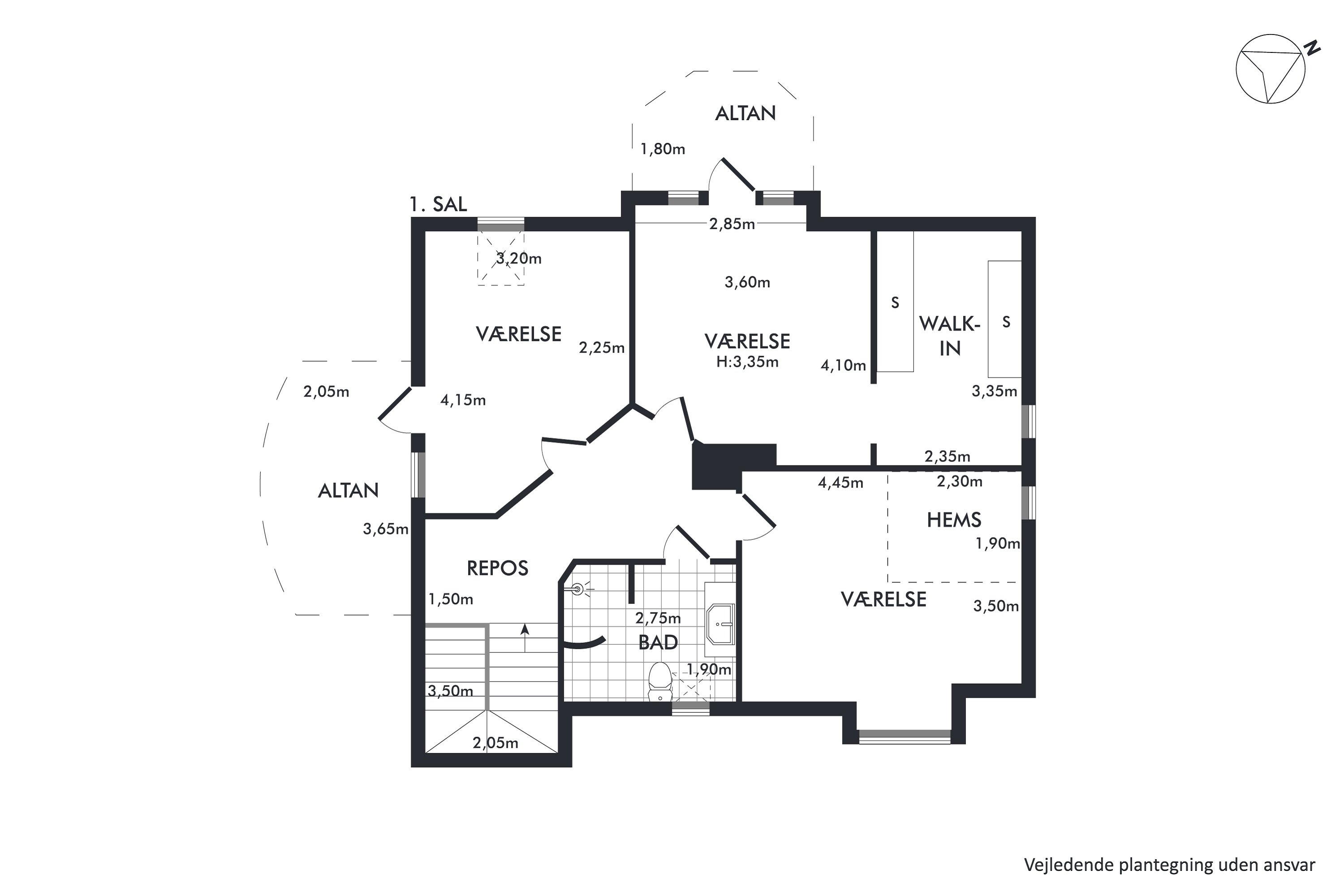 Plantegninger billede af Davids Alle 1A, Kærby, 9000 Aalborg