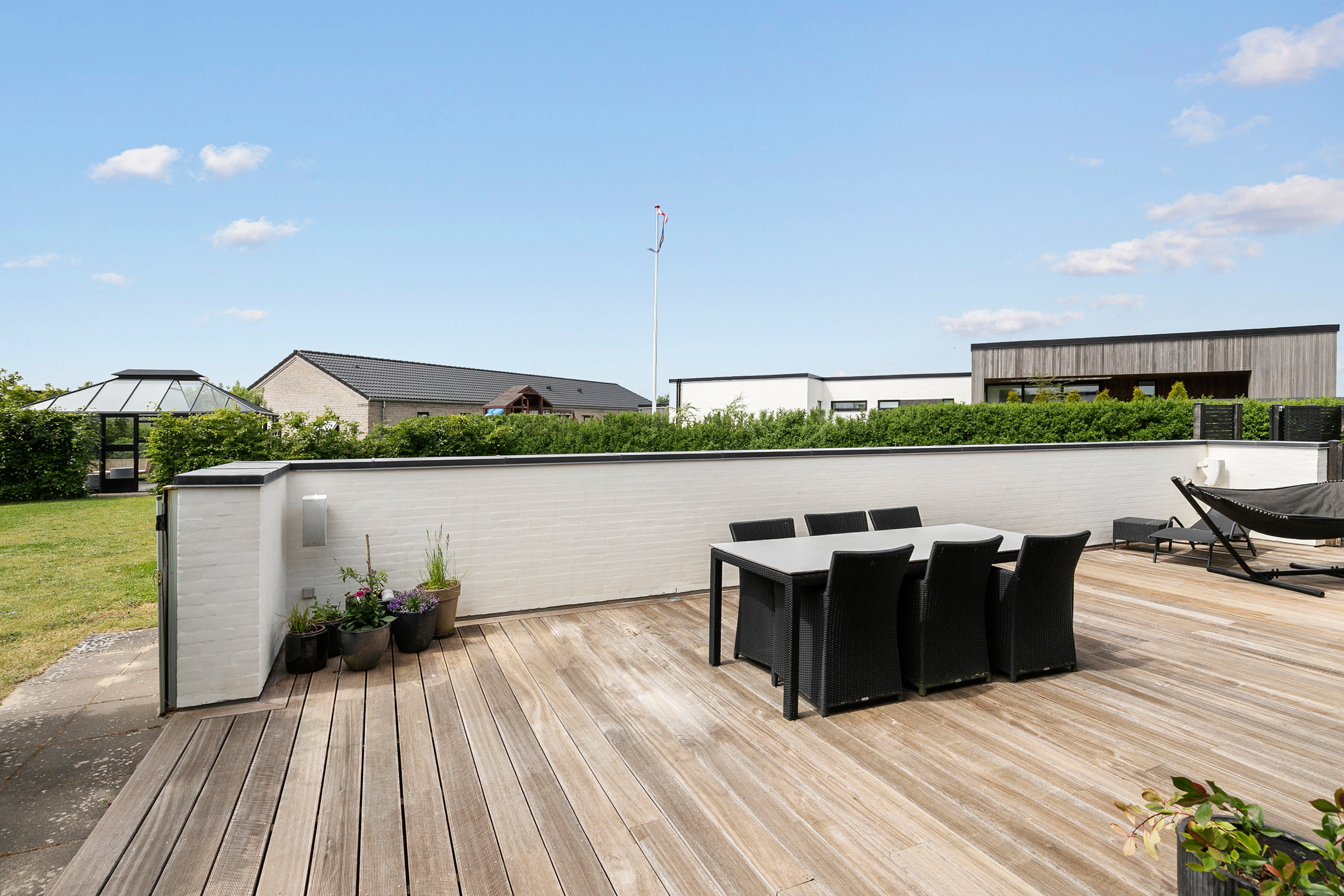 Fremhævet terrasse billede i fuldskærmstilstand. Billede af Skovparken 60, 9440 Aabybro