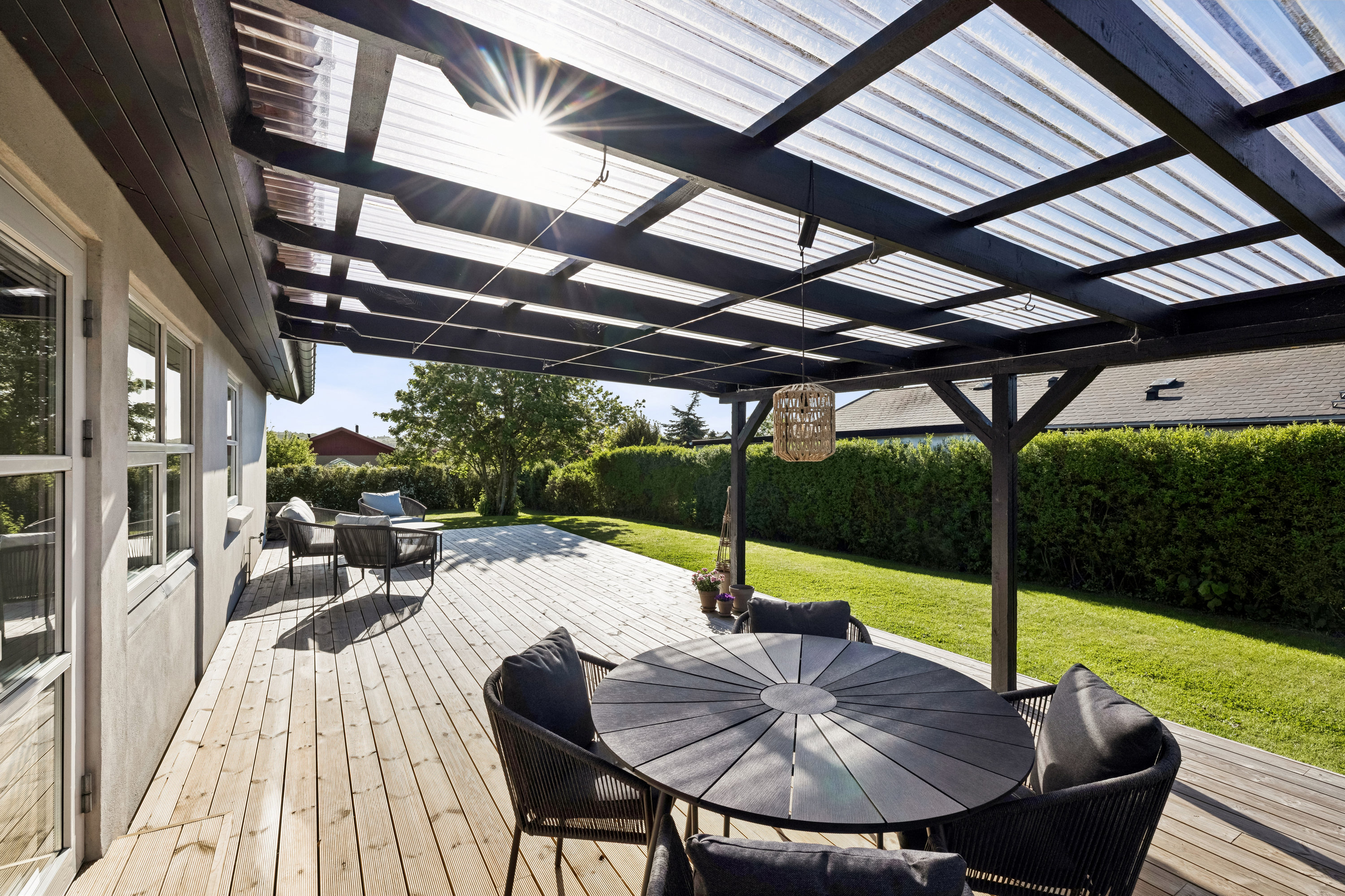 Fremhævet terrasse billede i fuldskærmstilstand. Billede af Midgårdsvej 53, 8800 Viborg