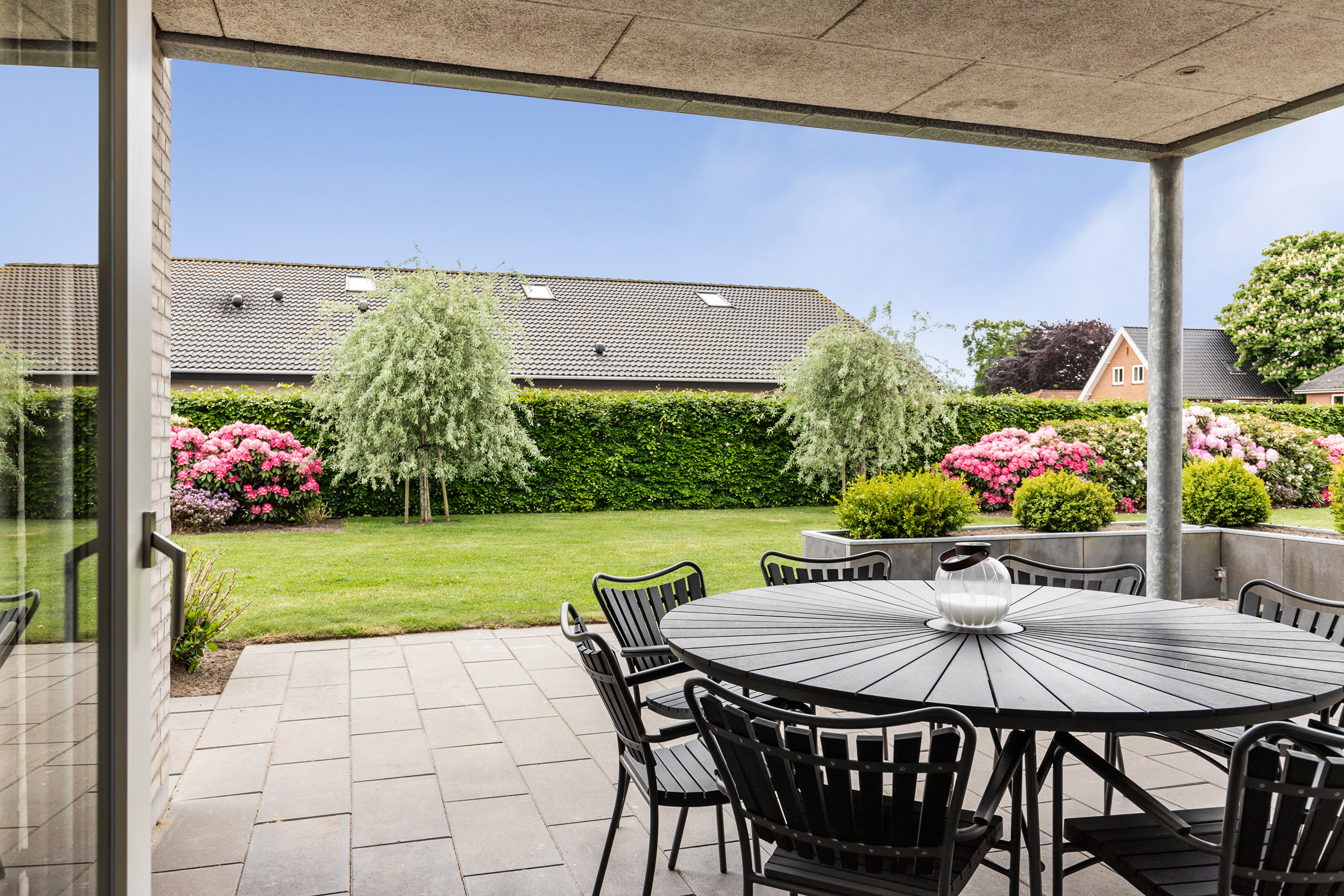 Fremhævet overdækket terrasse billede i fuldskærmstilstand. Billede af Knøsgårdvej 9, 9440 Aabybro