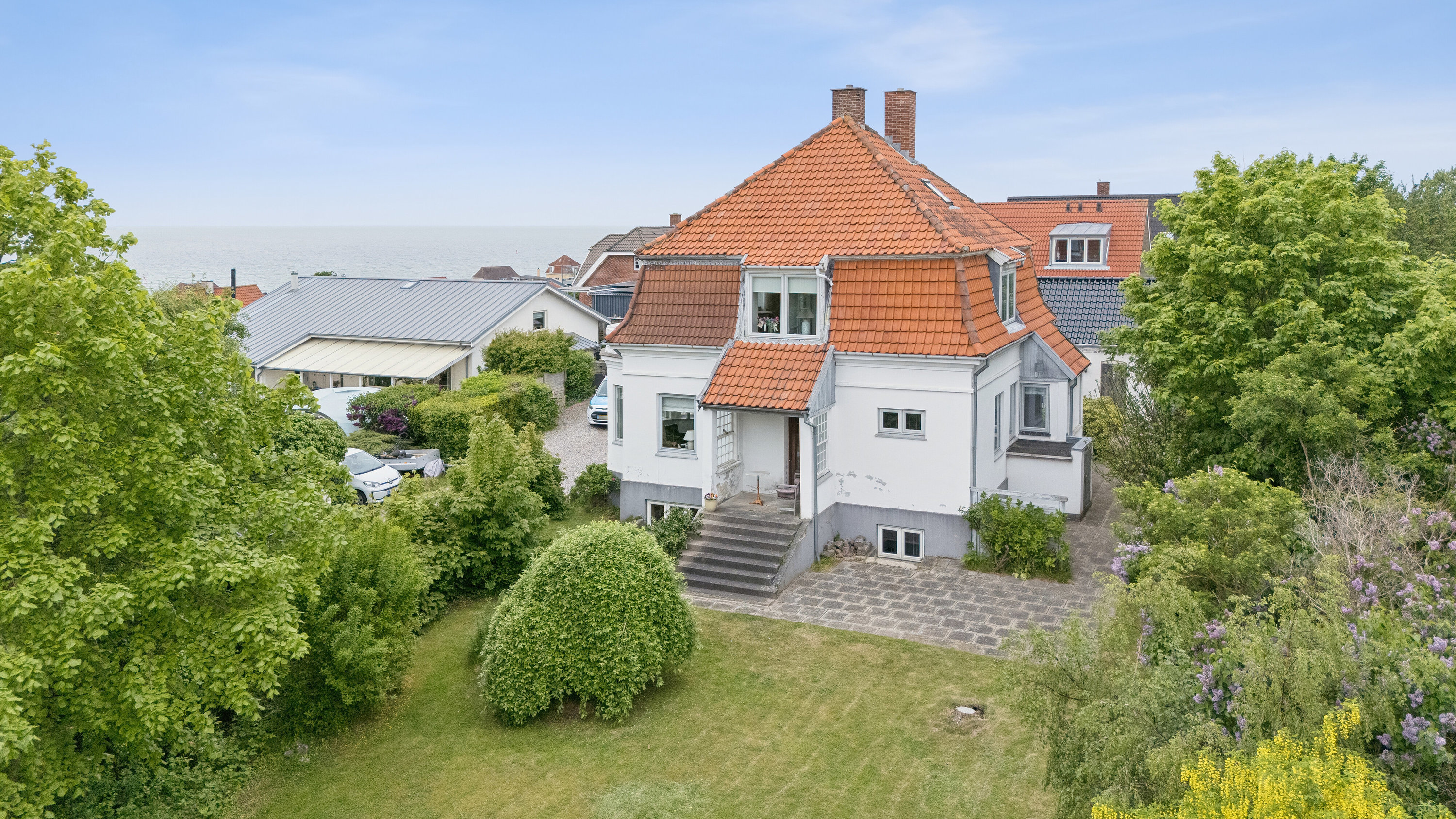 Fremhævet luftfoto billede i fuldskærmstilstand. Billede af Ll Karlsmindevej 11, 3390 Hundested