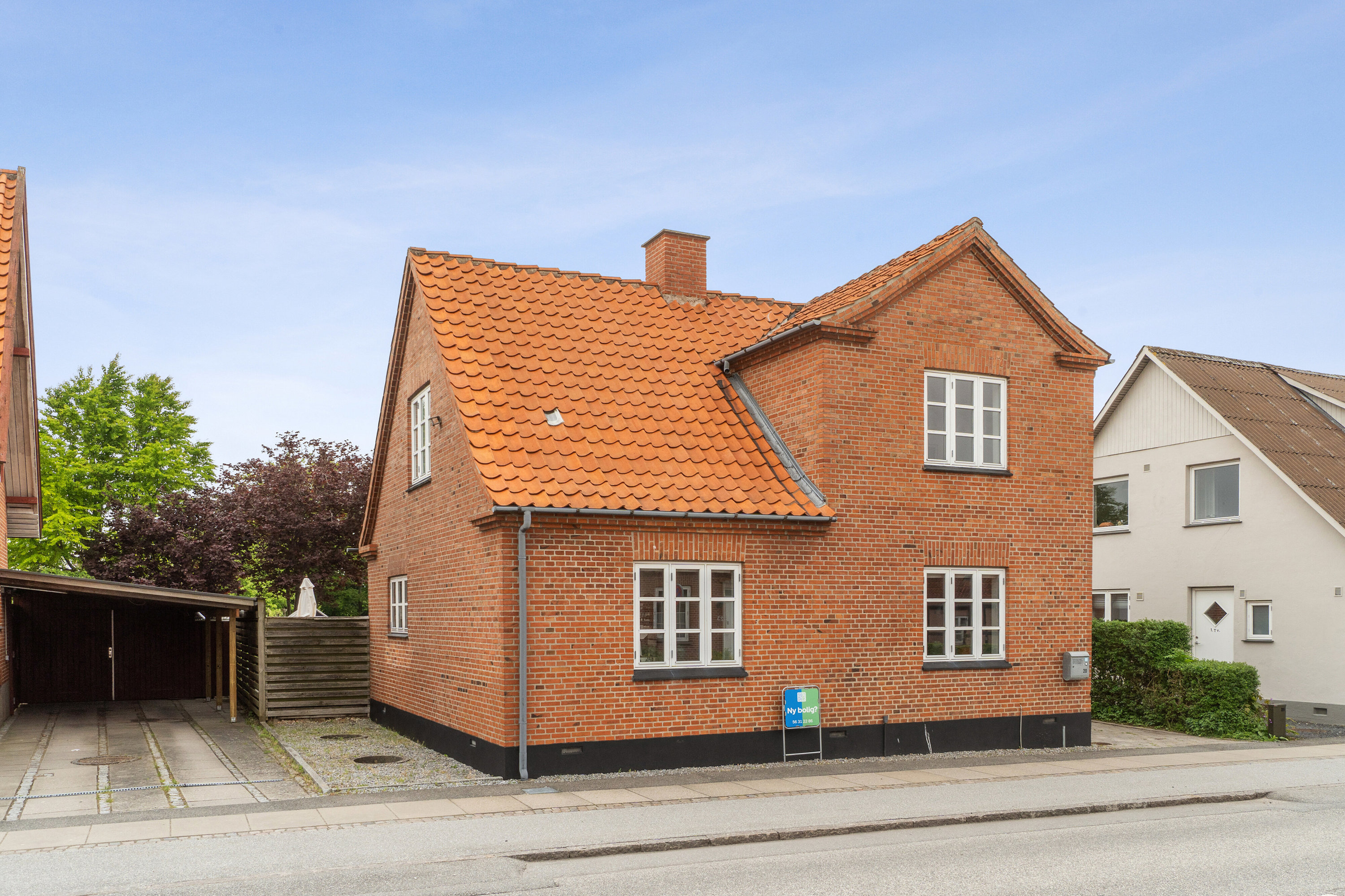 Fremhævet set fra vejen billede i fuldskærmstilstand. Billede af Troelstrupvej 20, 4690 Haslev