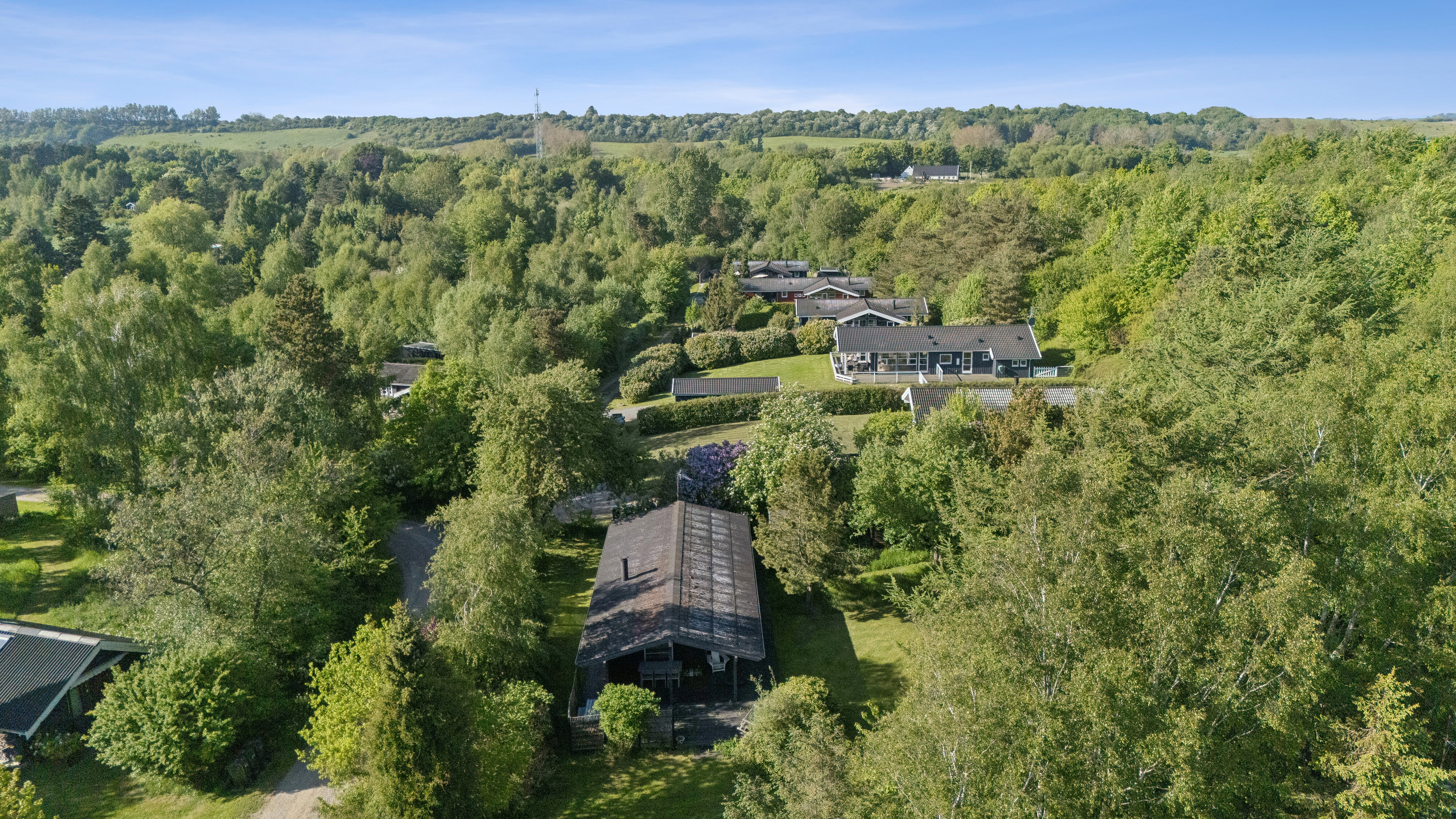 Fremhævet luftfoto billede i fuldskærmstilstand. Billede af Stendiget 20, Stenstrup L, 4573 Højby
