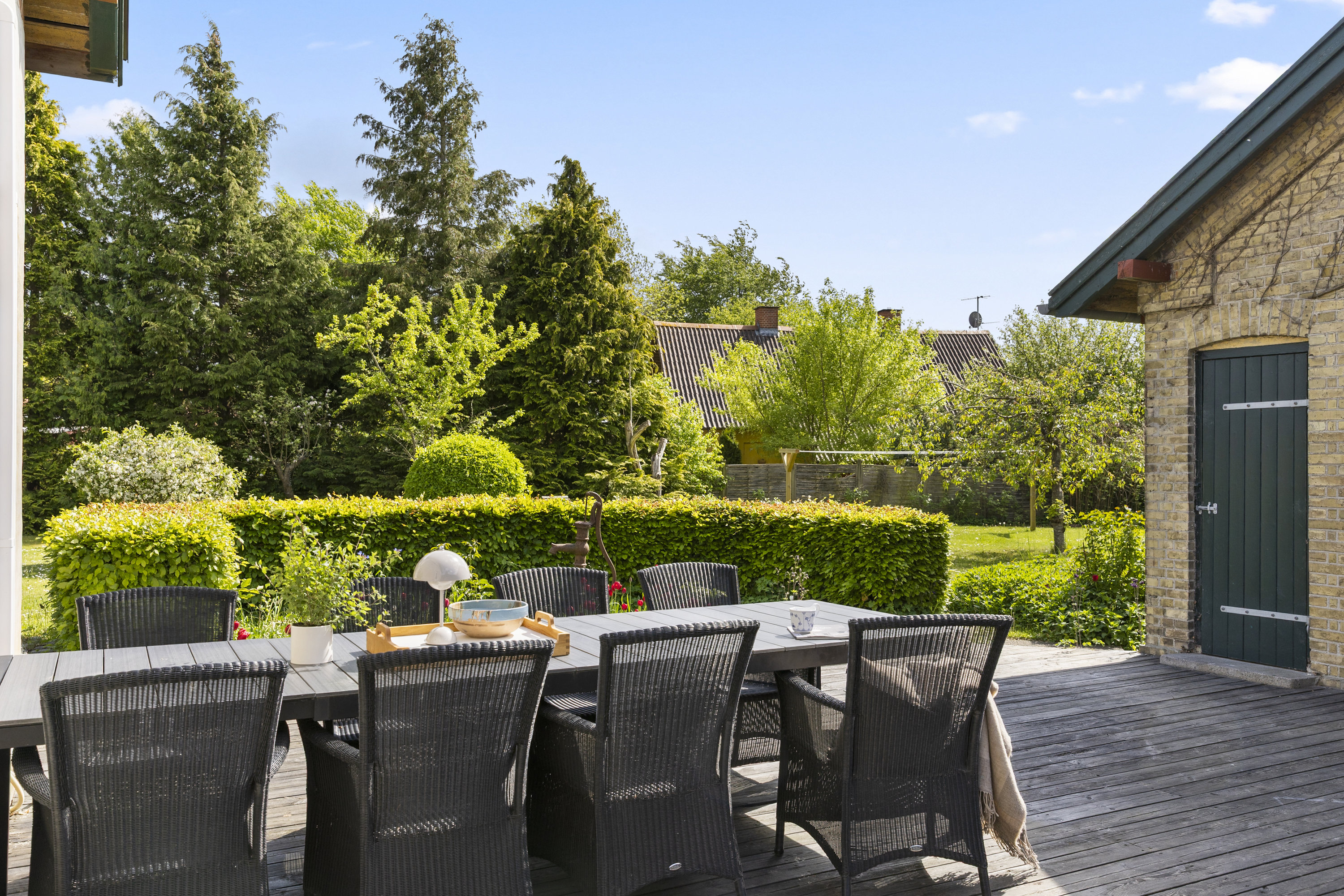 Fremhævet terrasse billede i fuldskærmstilstand. Billede af Havrevænget 11, 4173 Fjenneslev