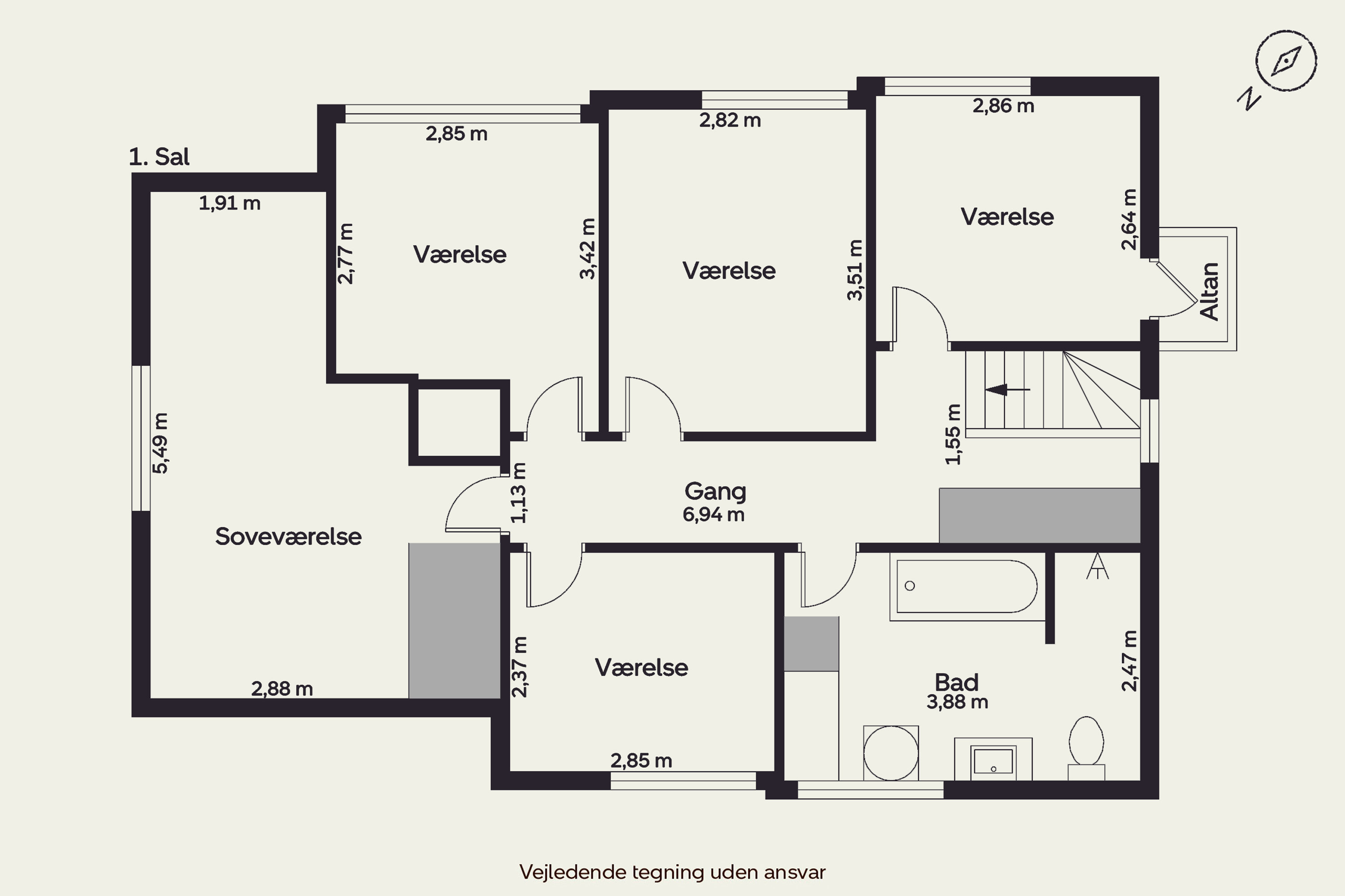 Plantegninger billede af Kirkevej 10, Tommerup St, 5690 Tommerup