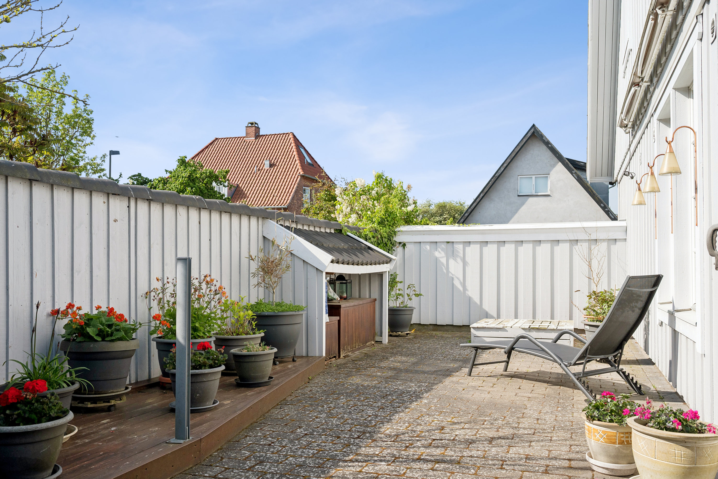 Fremhævet terrasse billede i fuldskærmstilstand. Billede af Langagervej 42, 2500 Valby