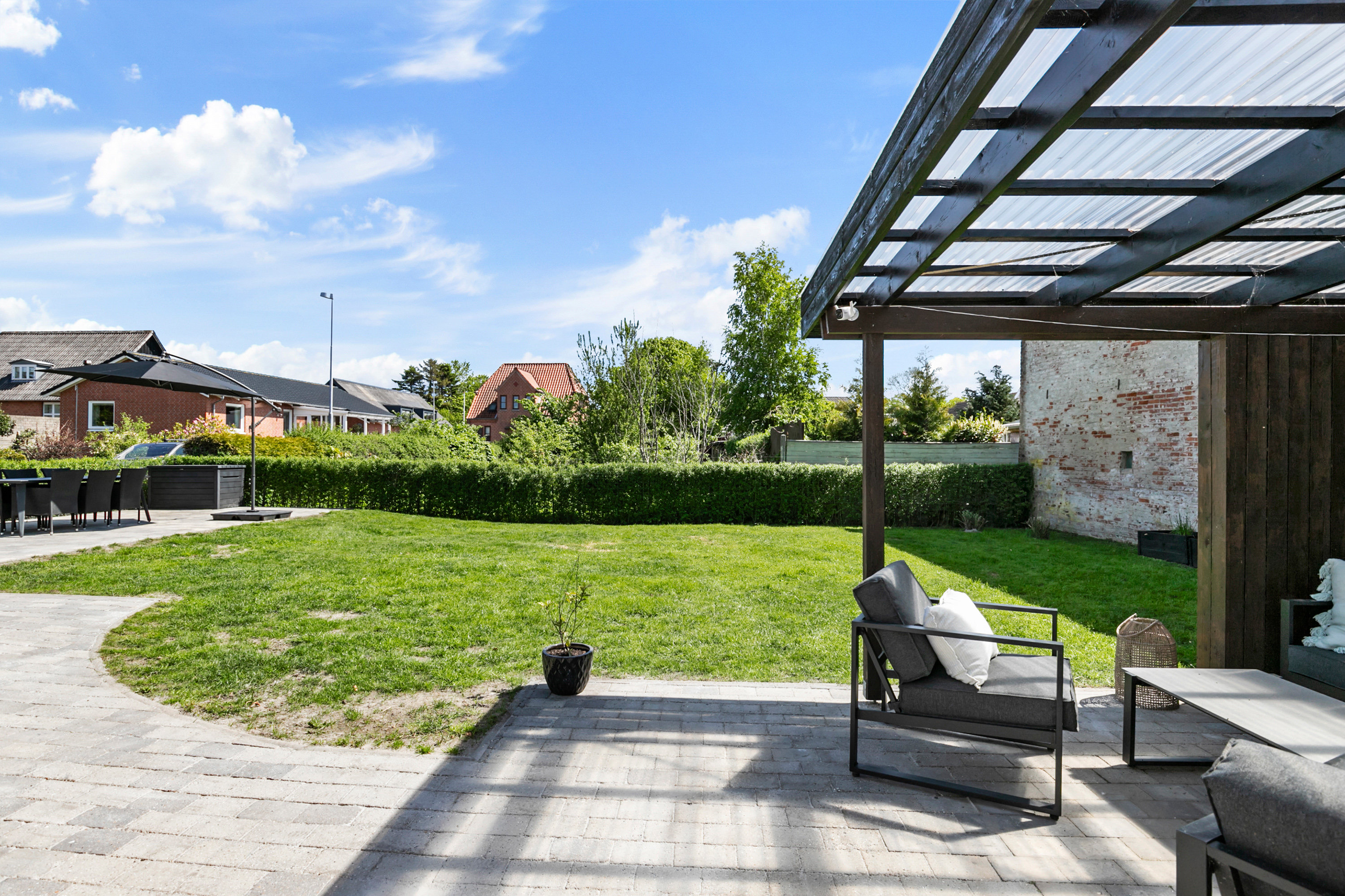 Fremhævet terrasse billede i fuldskærmstilstand. Billede af Algade 2, 9690 Fjerritslev