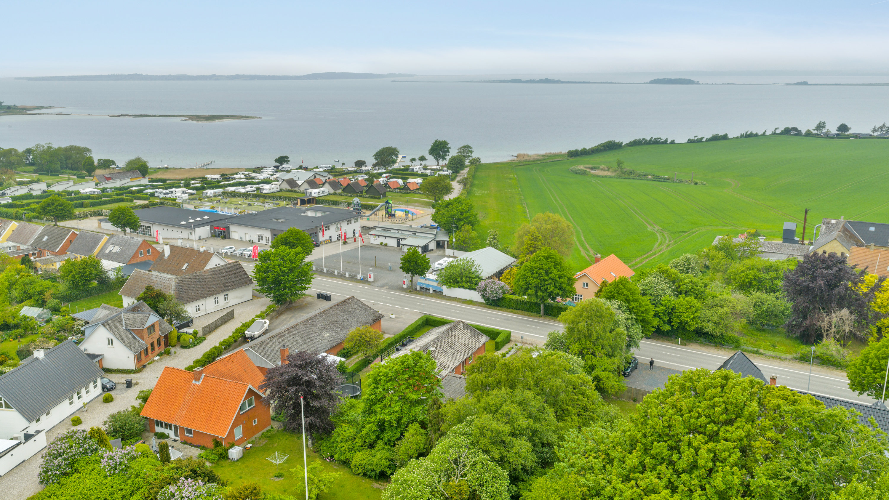 Fremhævet luftfoto billede i fuldskærmstilstand. Billede af Bøjdenlandevej 7, Bøjden, 5600 Faaborg