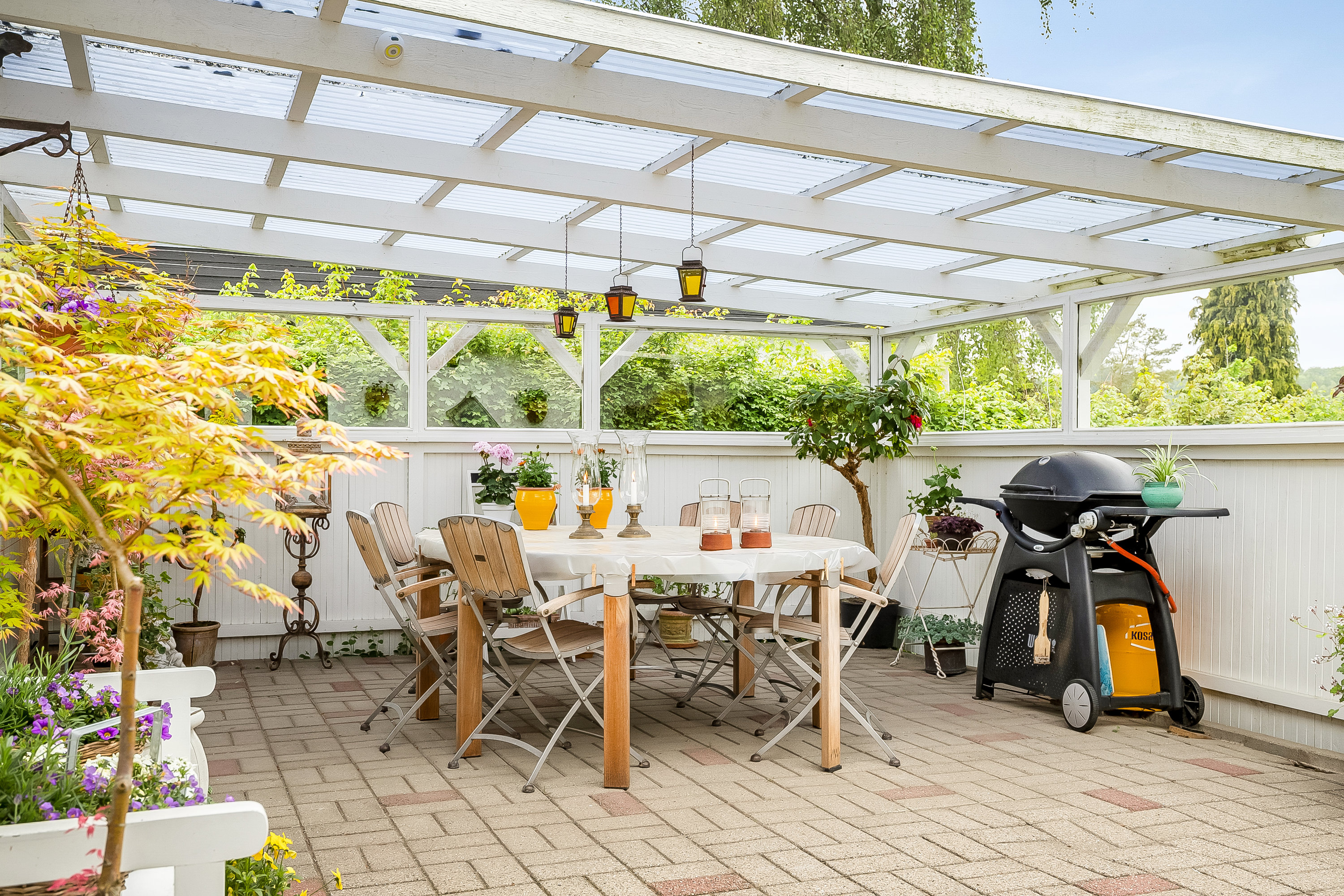 Fremhævet terrasse billede i fuldskærmstilstand. Billede af Skovgaardsvej 9, Frederikshøj, 7100 Vejle