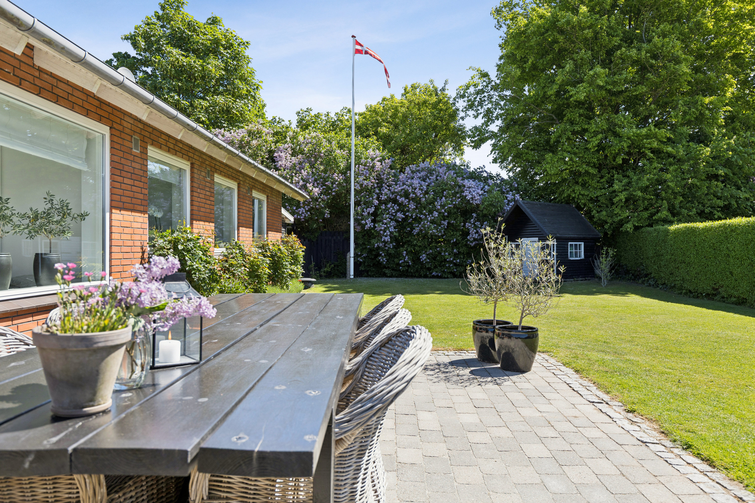 Fremhævet terrasse billede i fuldskærmstilstand. Billede af Skolegade 20, 4534 Hørve