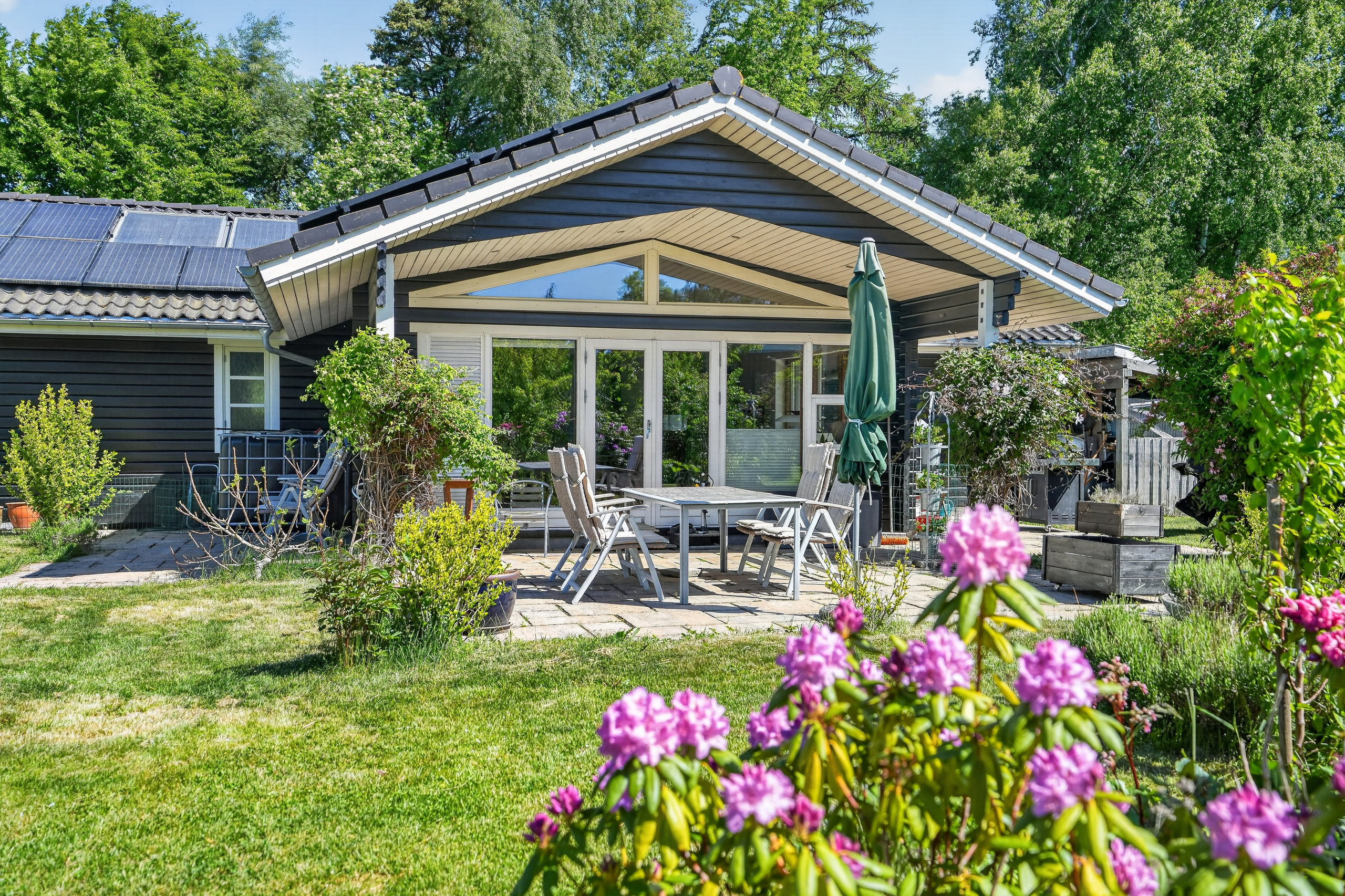 Fremhævet terrasse billede i fuldskærmstilstand. Billede af Rørsangervej 2, Nyrup, 4500 Nykøbing Sj